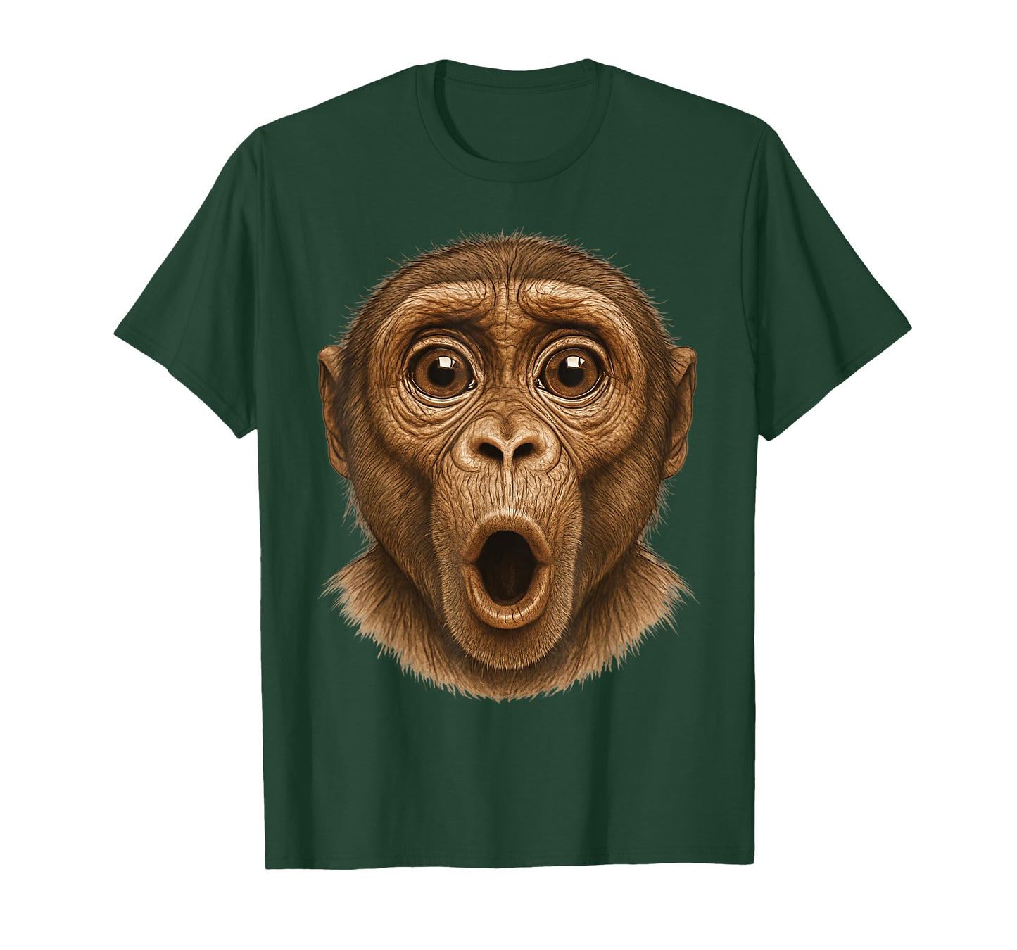 Funny Monkey Blowing Stomach Face T-Shirt