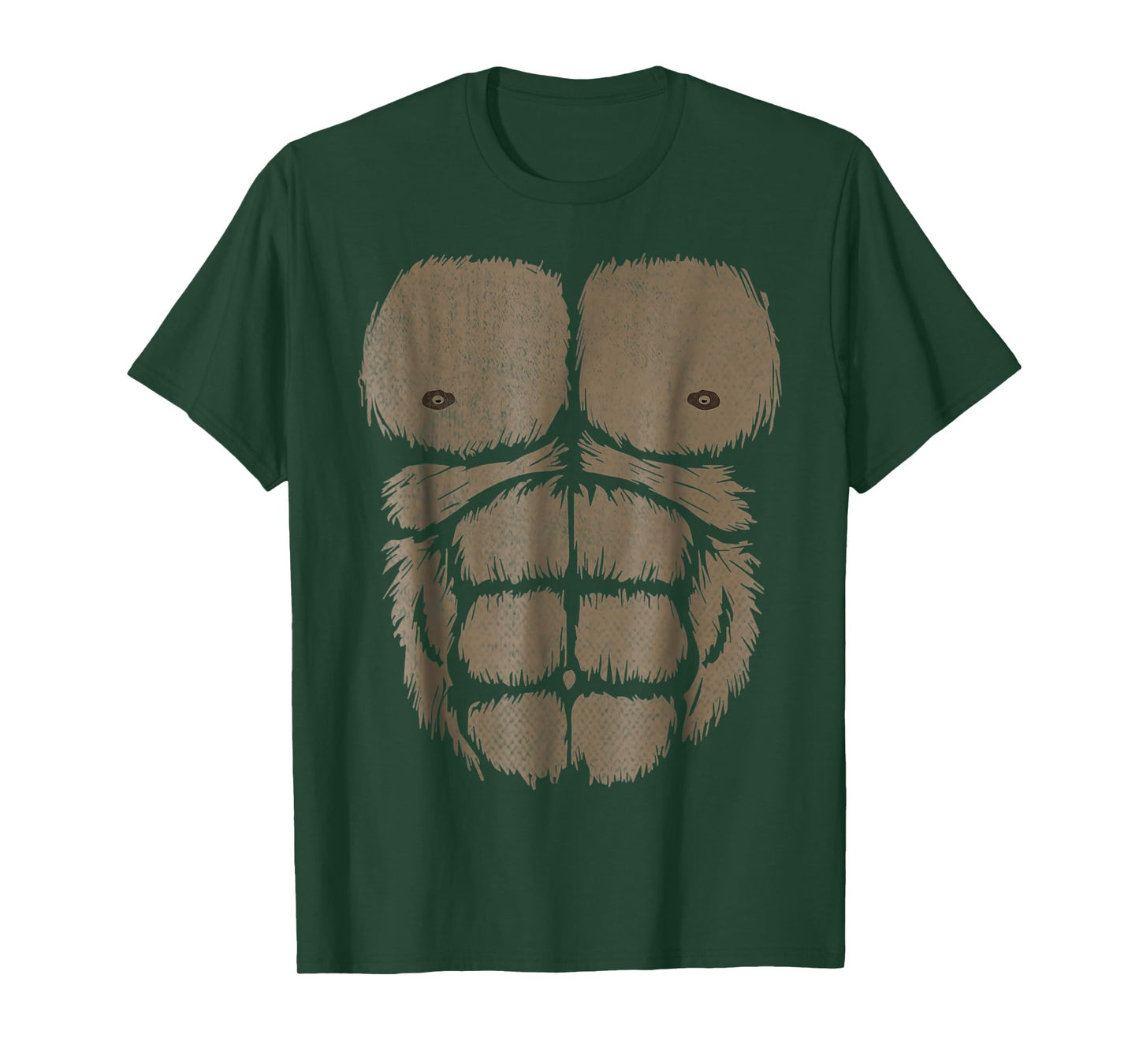Gorilla Chest Muscle Belly Monkey Ape DIY Costume Kids Adult T-Shirt