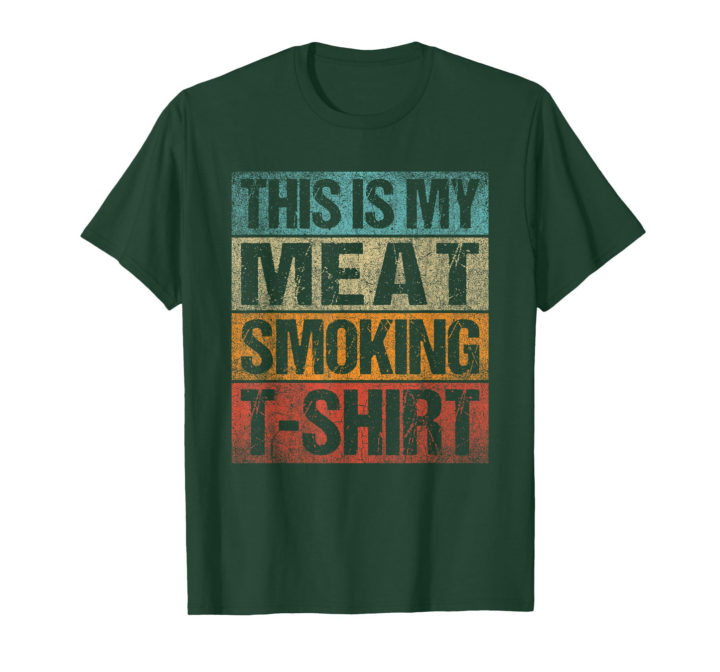 BBQ Smoker Vintage Retro This Is My Meat Smoking BBQ T-Shirt