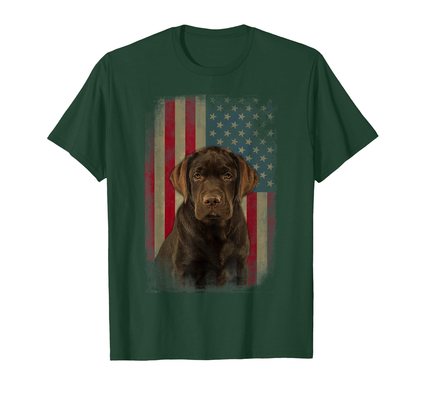 Black Labrador USA Flag Lab Owner Duck Hunter Women Kids Men T-Shirt