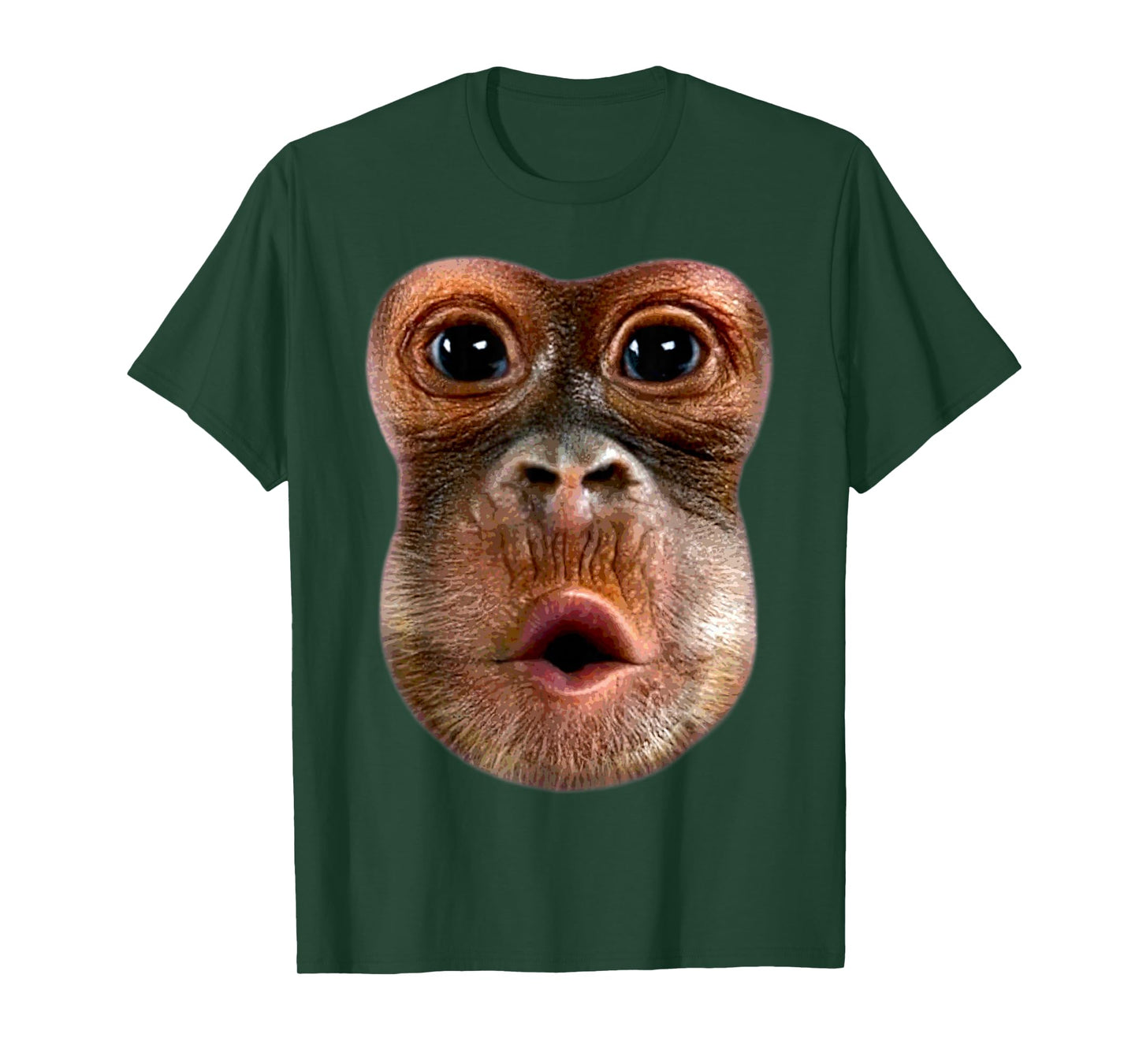 Monkey Stomach Blow Face Funny Meme Halloween Costume T-Shirt
