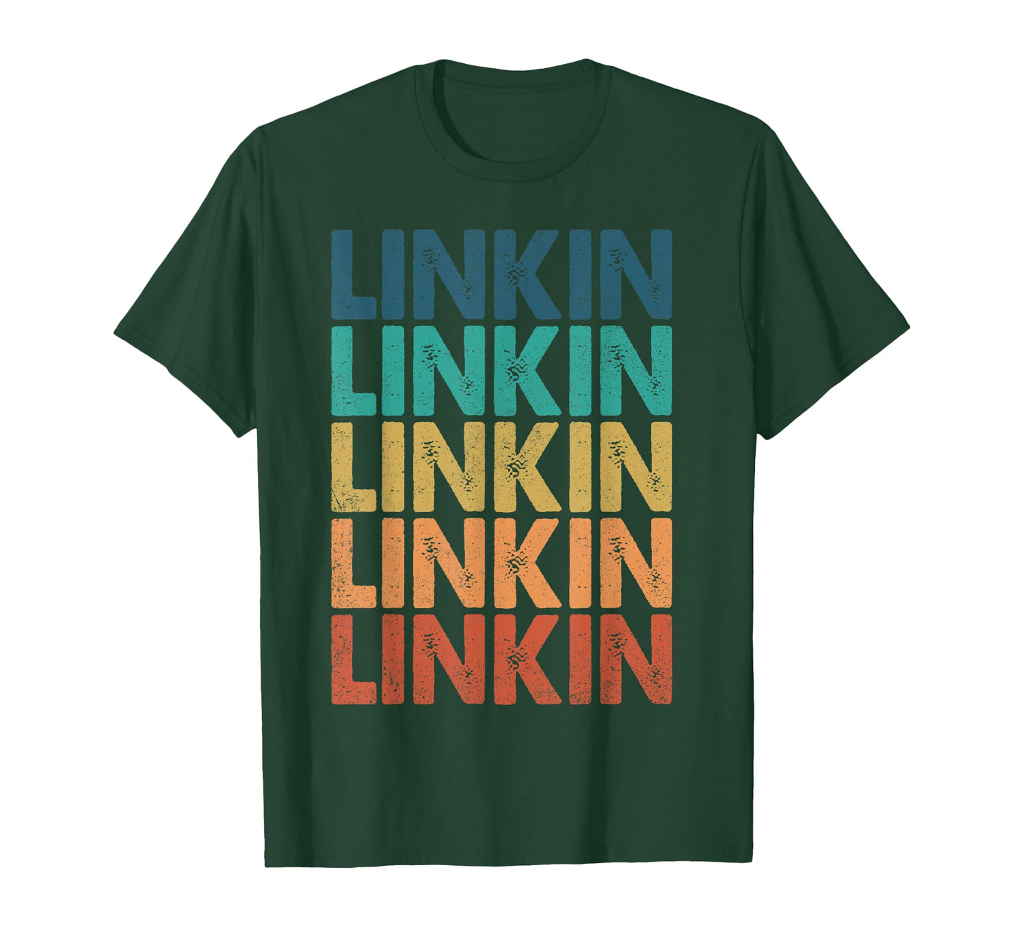 Vintage Linkin Personalized Name I Love Linkin Retro Meme T-Shirt