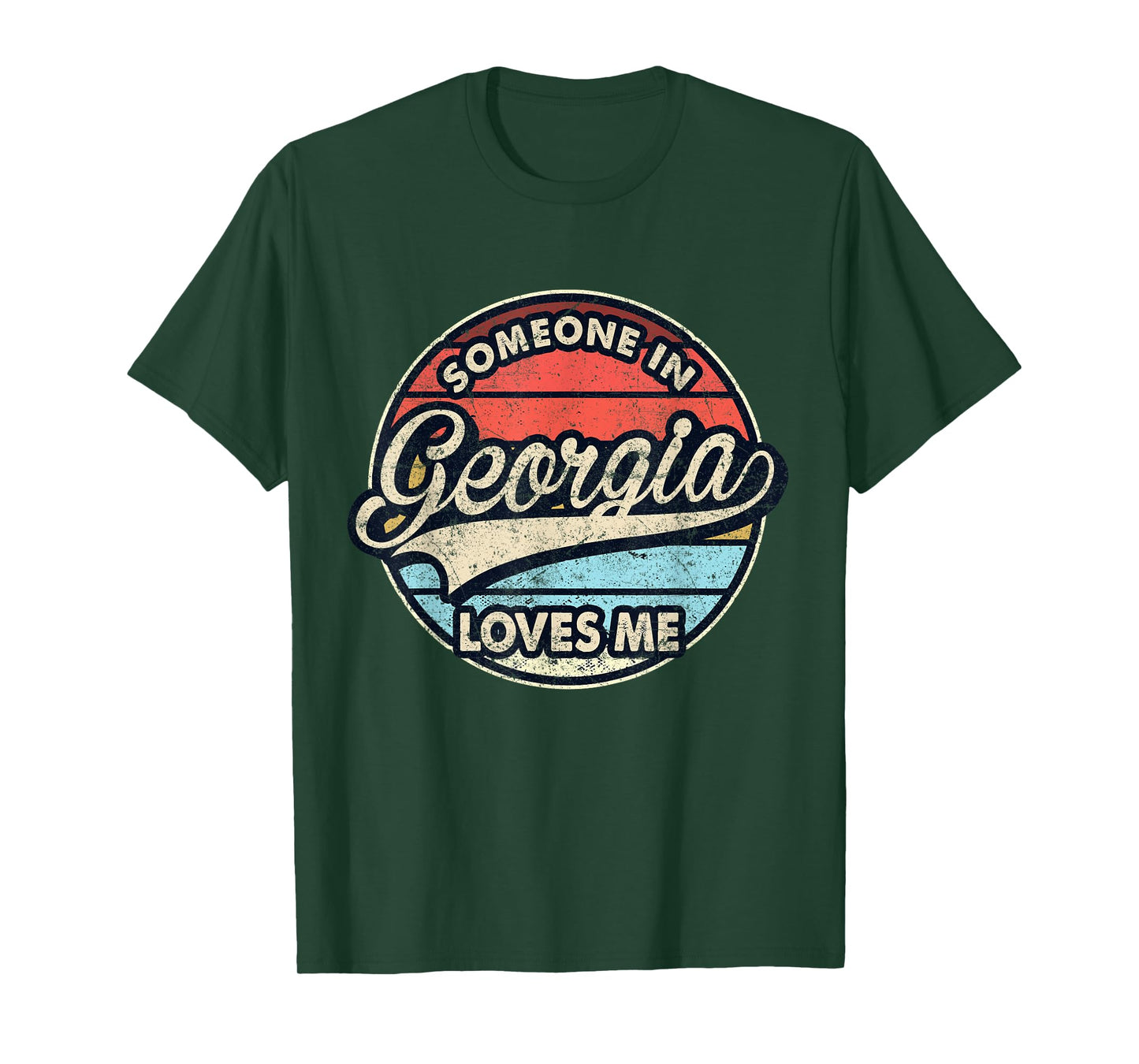 Someone In Georgia Loves Me US State Cool Retro T-Shirt