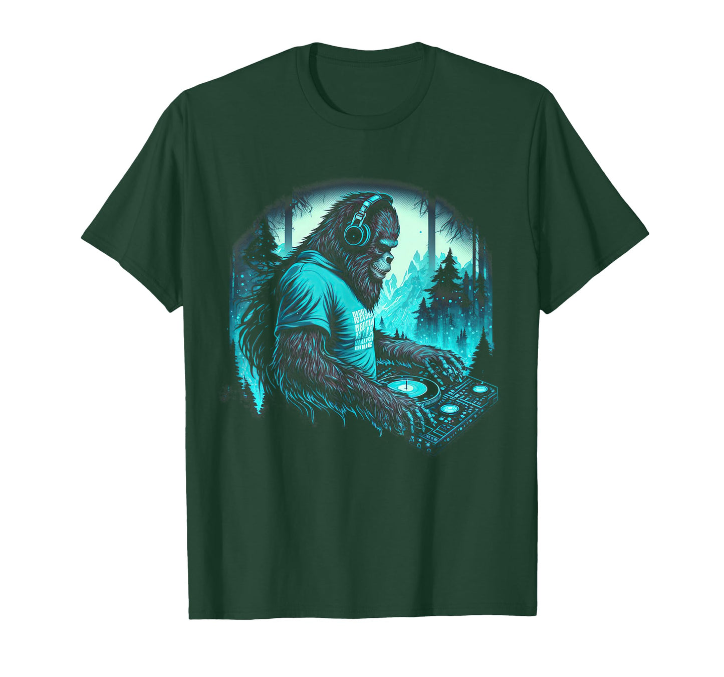 DJ Bigfoot Headphone EDM Music T-Shirt