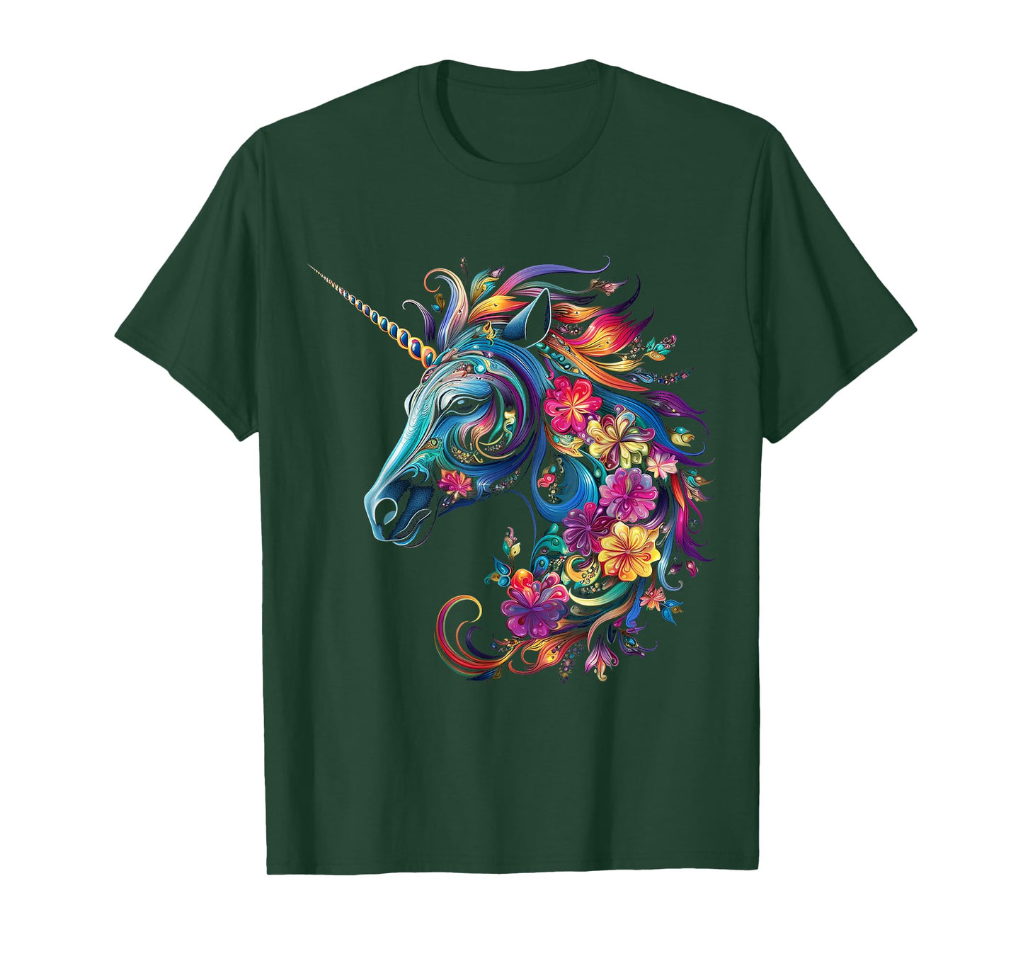 Unicorn Rainbow Animal Graphic Artwork Unicorn T-Shirt