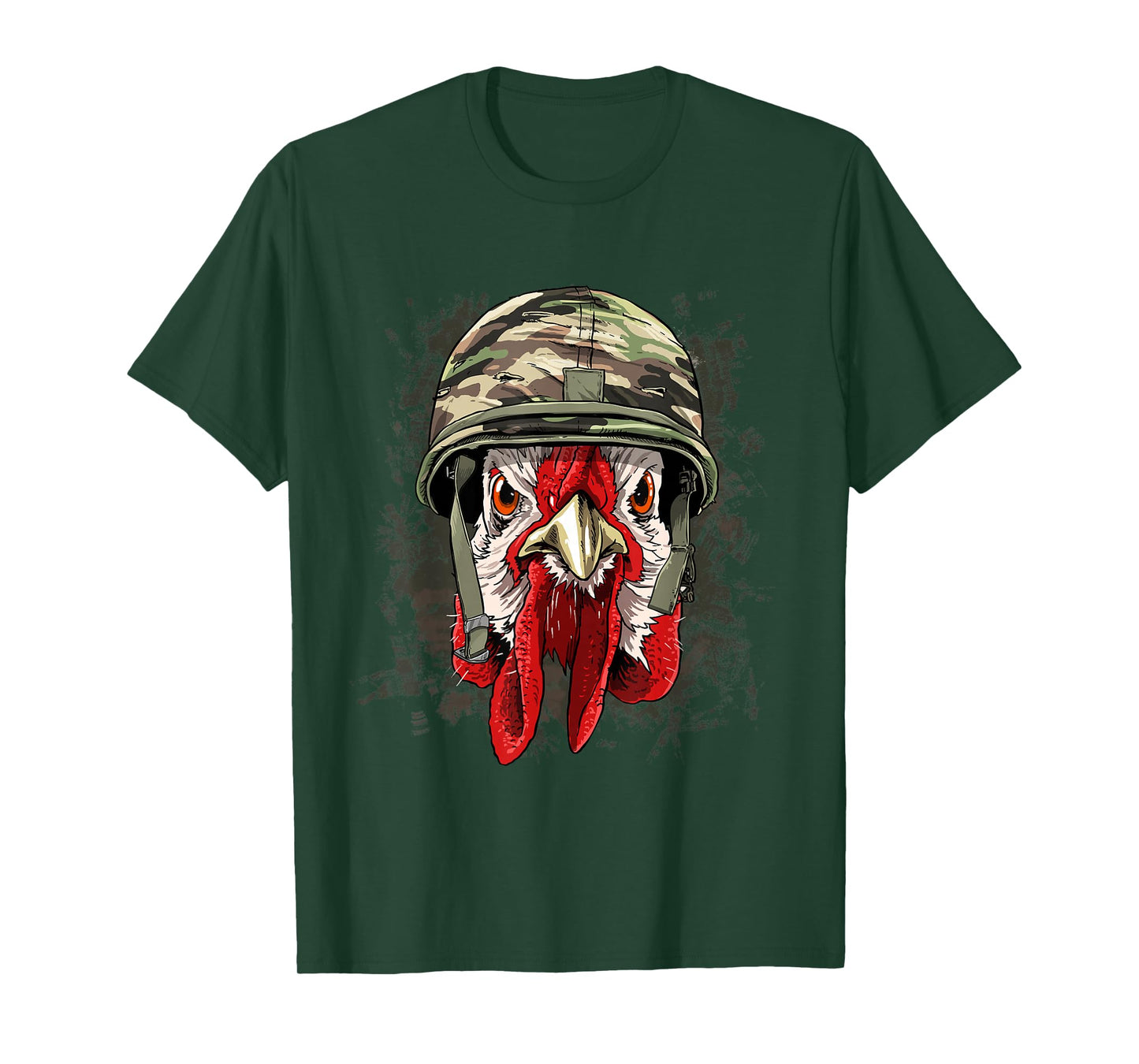 Chicken Soldier Veteran Army Chicken Farm Animal Lover T-Shirt