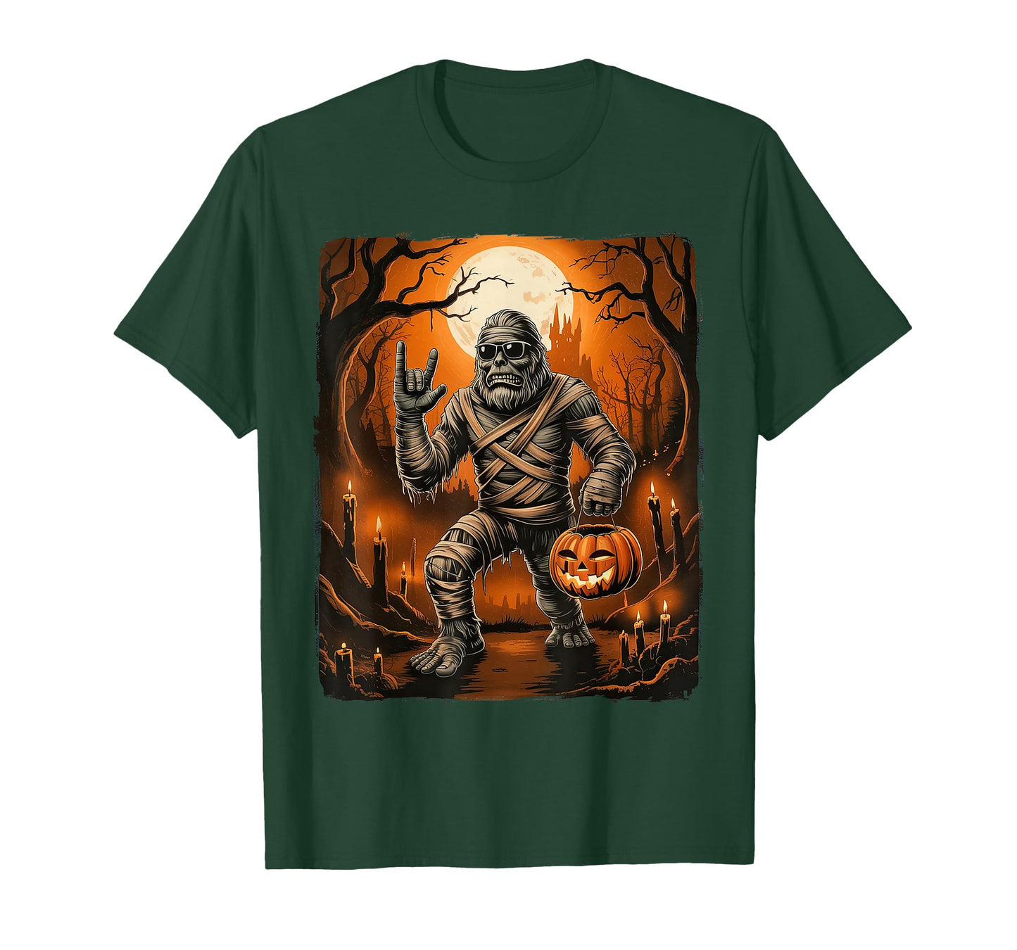 Mummy Bigfoot Halloween T-Shirt