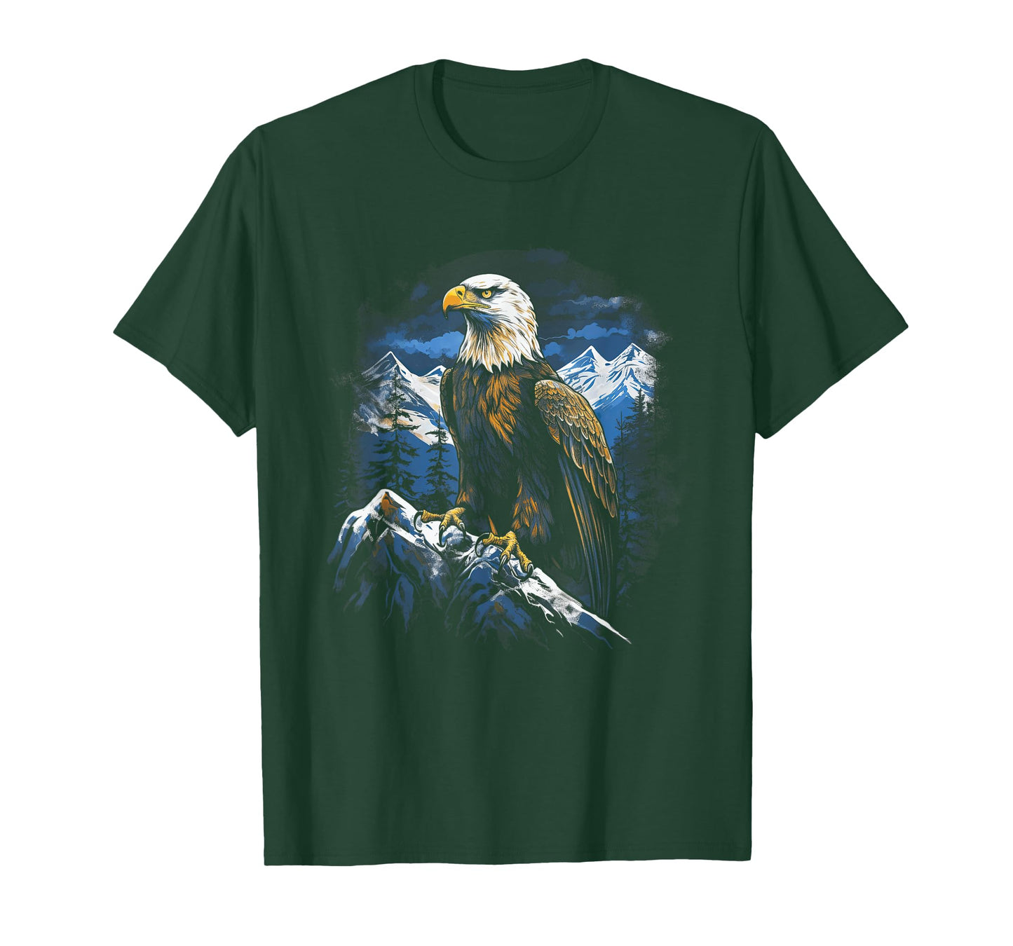 Eagle Landscapes Wilderness Mountains Bald Eagle Majestic Breathtaking Bird Nature Freedom USA T-Shirt