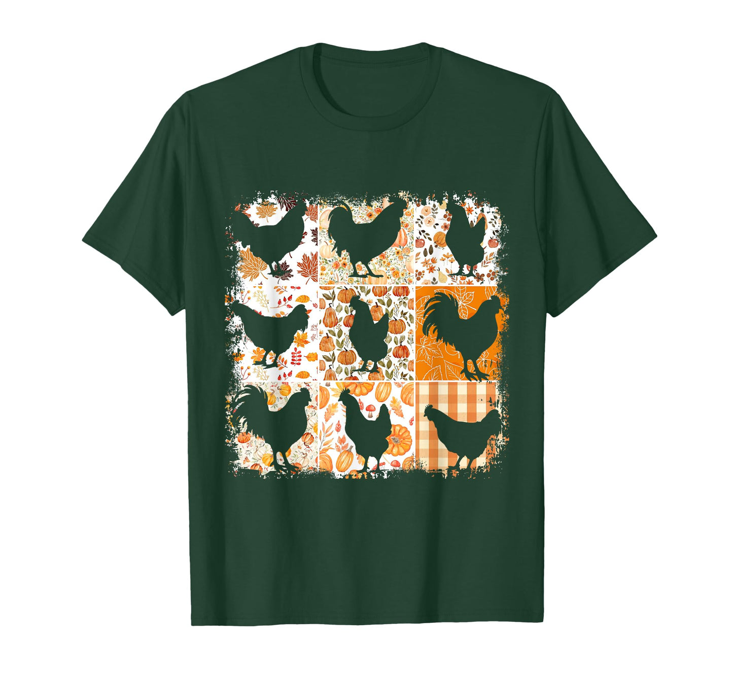 Fall Chickens Thanksgiving Farmhouse Aesthetic Autumn Vibes T-Shirt