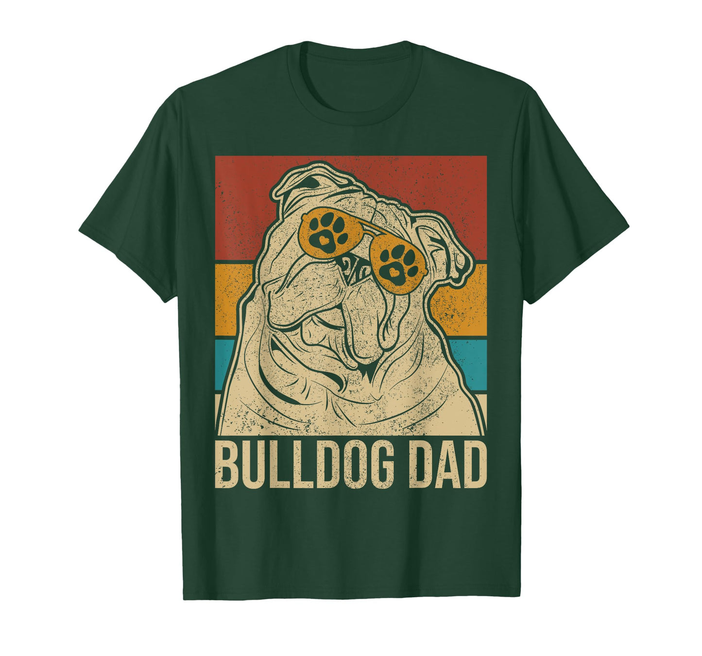 Mens Dog Papa Pet Owner Animal Lover Outfit English Bulldog Dad T-Shirt