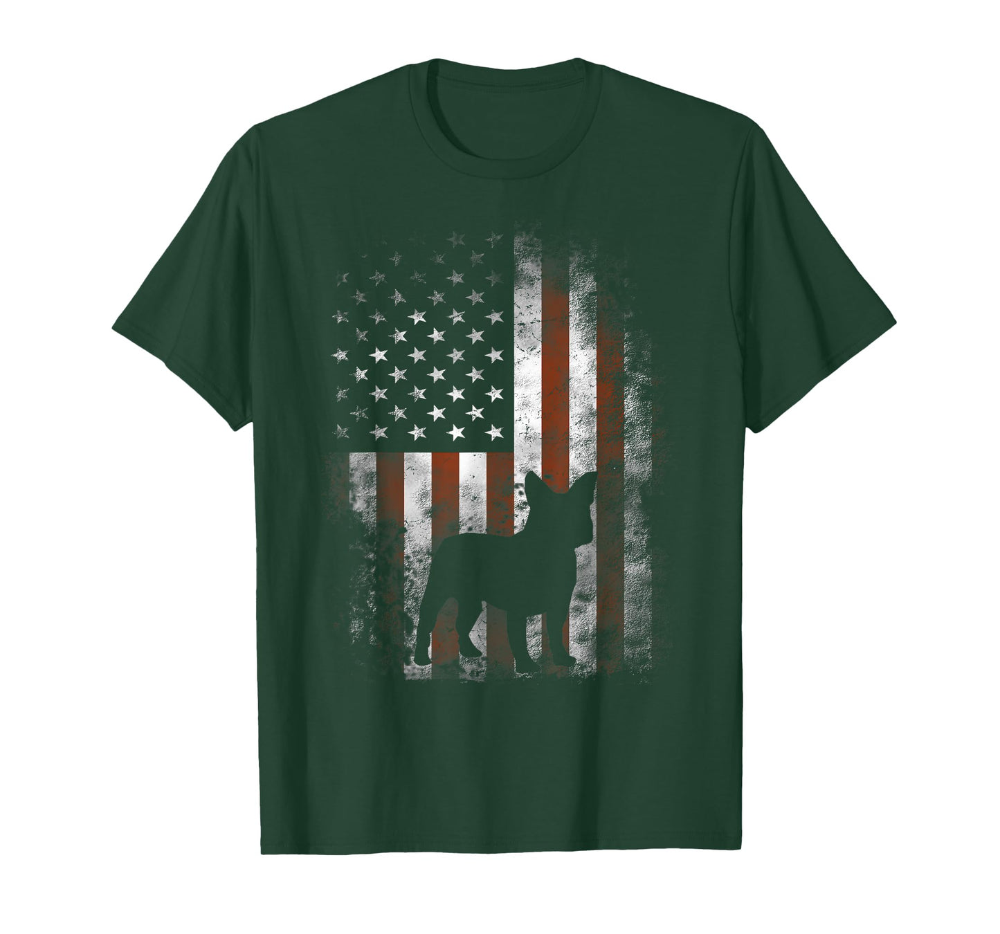 French Bulldog T-Shirt American Flag Patriotic 4th Of July T-Shirt for Women Kids Men