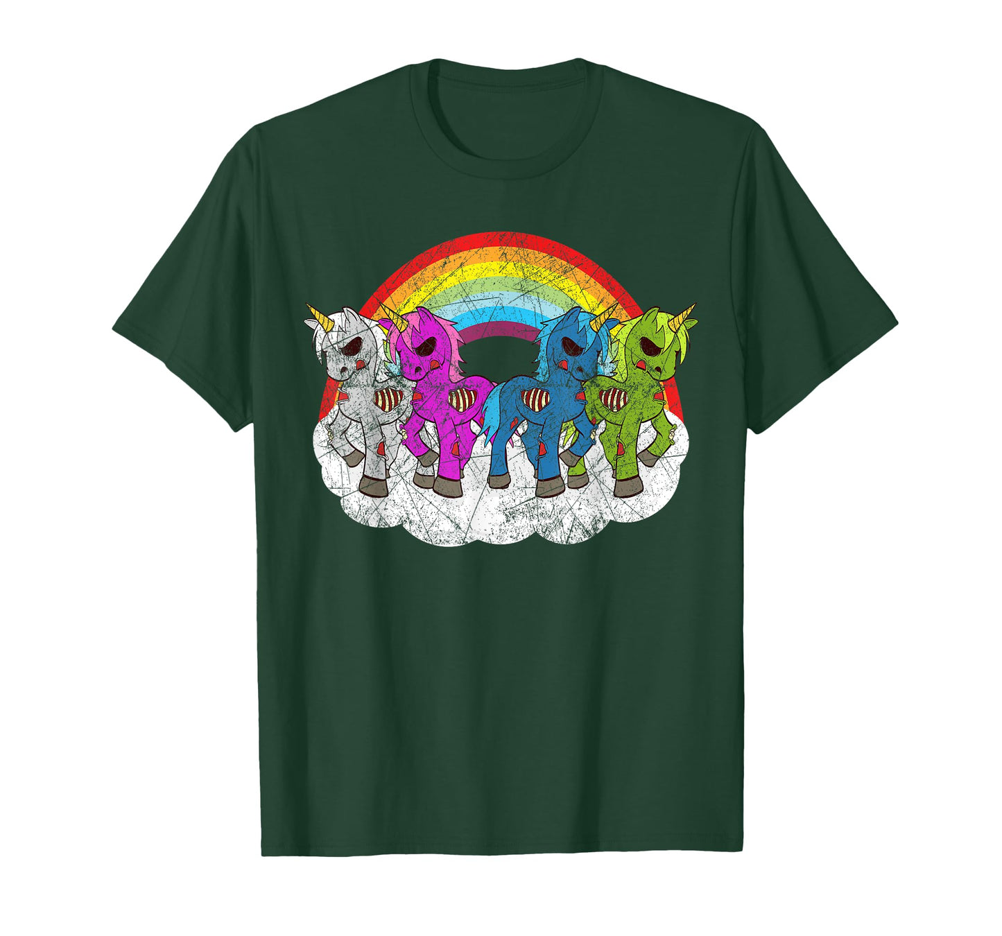 Zombie Unicorn Apocalypse Mythical Creatures Halloween Zombies T-Shirt