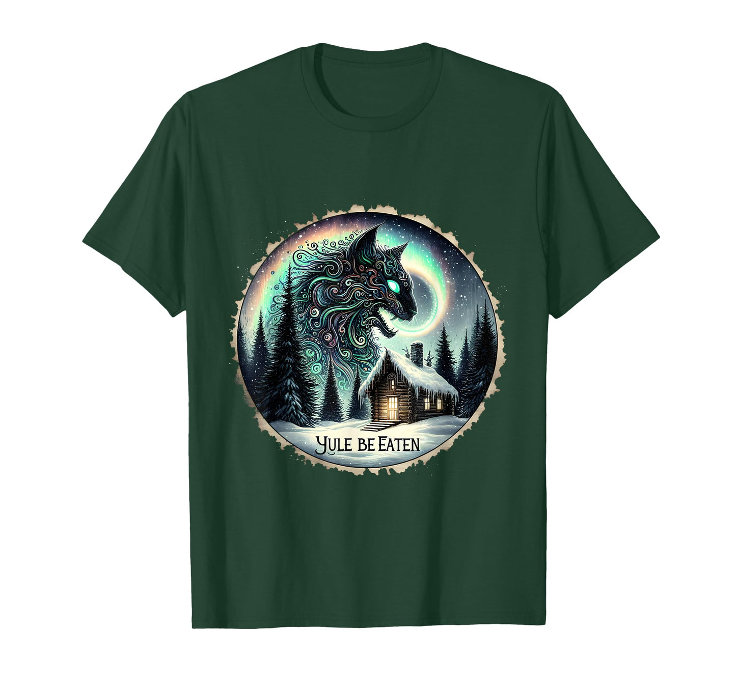 Yule Christmas Cat Yule Be Eaten Jolakotturinn Icelandic Men Women Kids T-Shirt