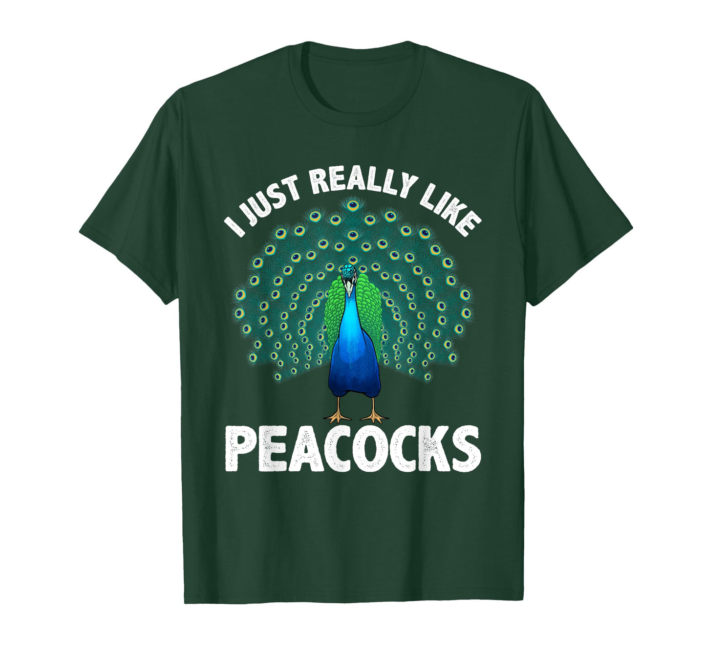 Cool Peacock Design For Men Women Kids Bird Peacock Lovers T-Shirt