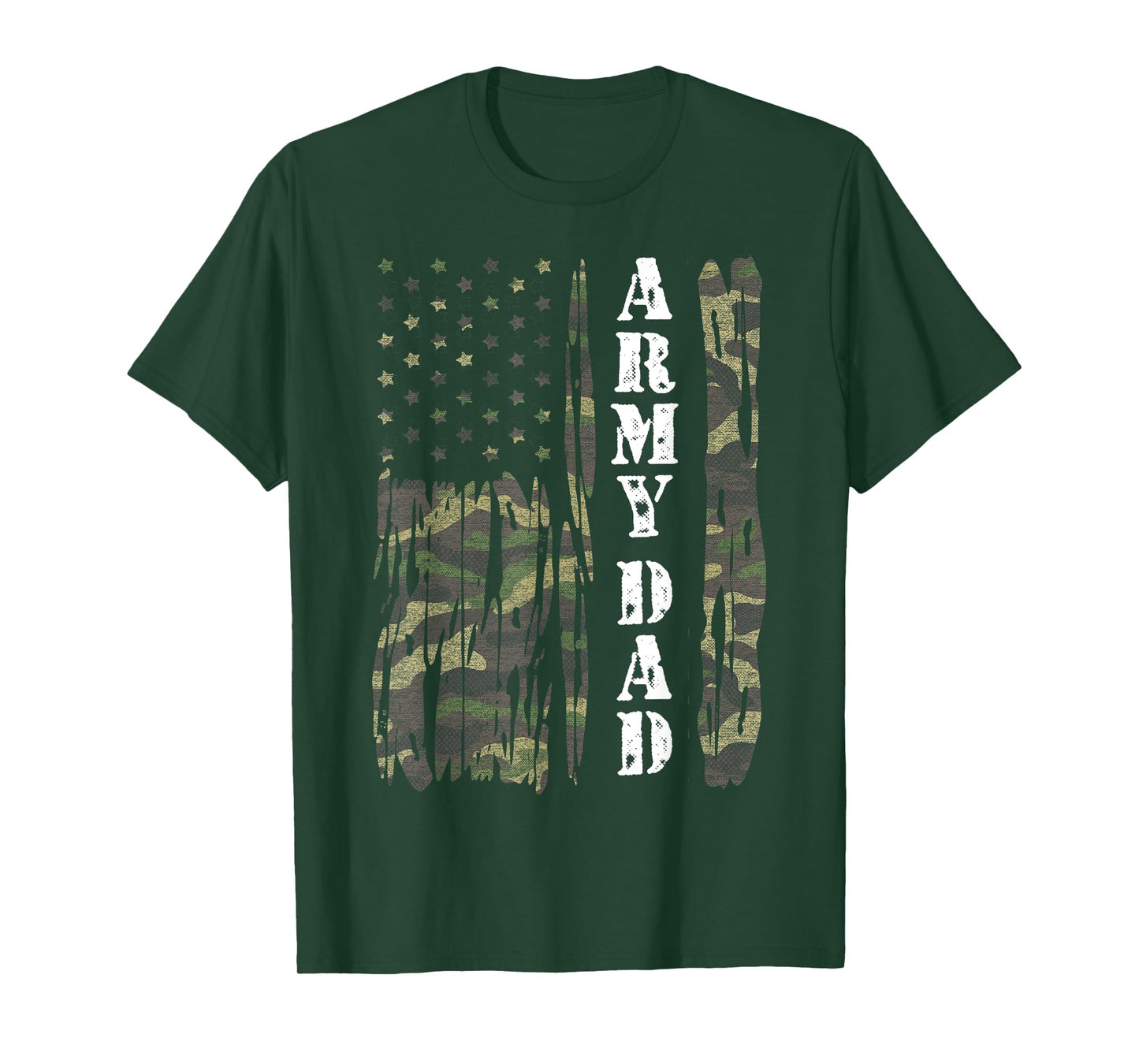 Vintage US Flag Army Dad Veteran Father Father's Day Gift T-Shirt