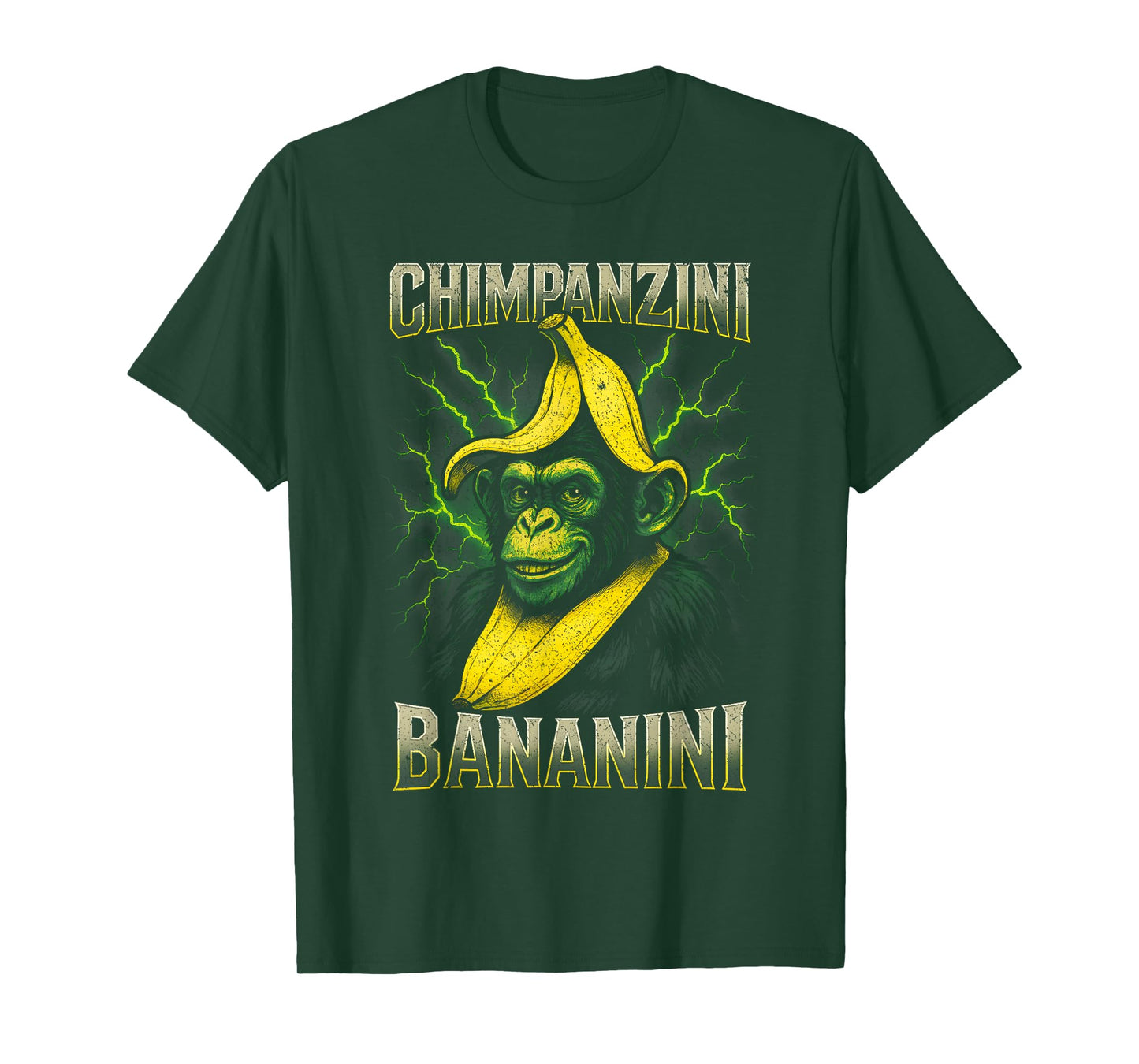 Chimpanzini Bananini Meme Monkey Chimp Italian Brainrot T-Shirt