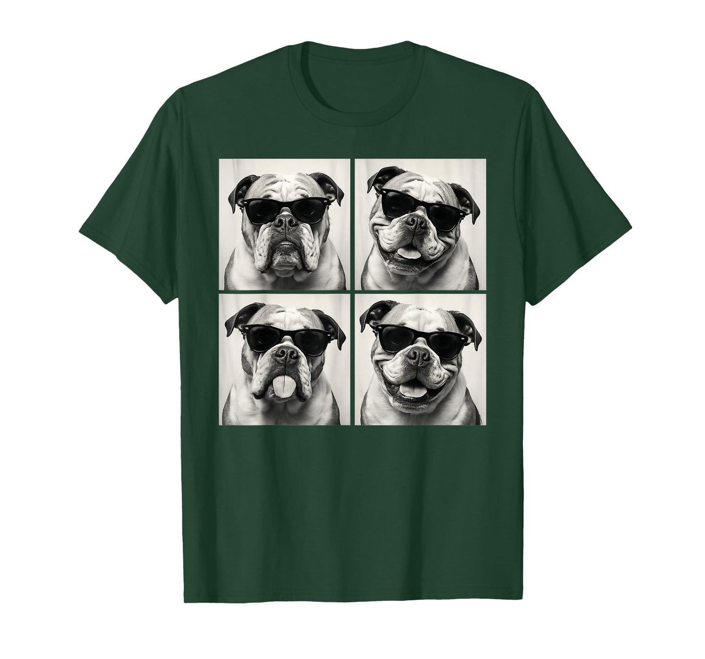 Funny English Bulldog Dog Lover Cute Bulldog Photo Booth T-Shirt