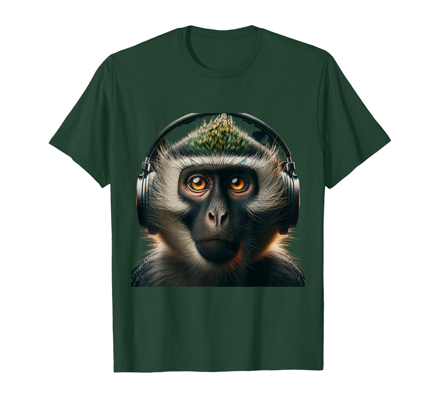 Vervet Monkey Shirt Monkey Portrait Wildlife Exotic Ape Face T-Shirt