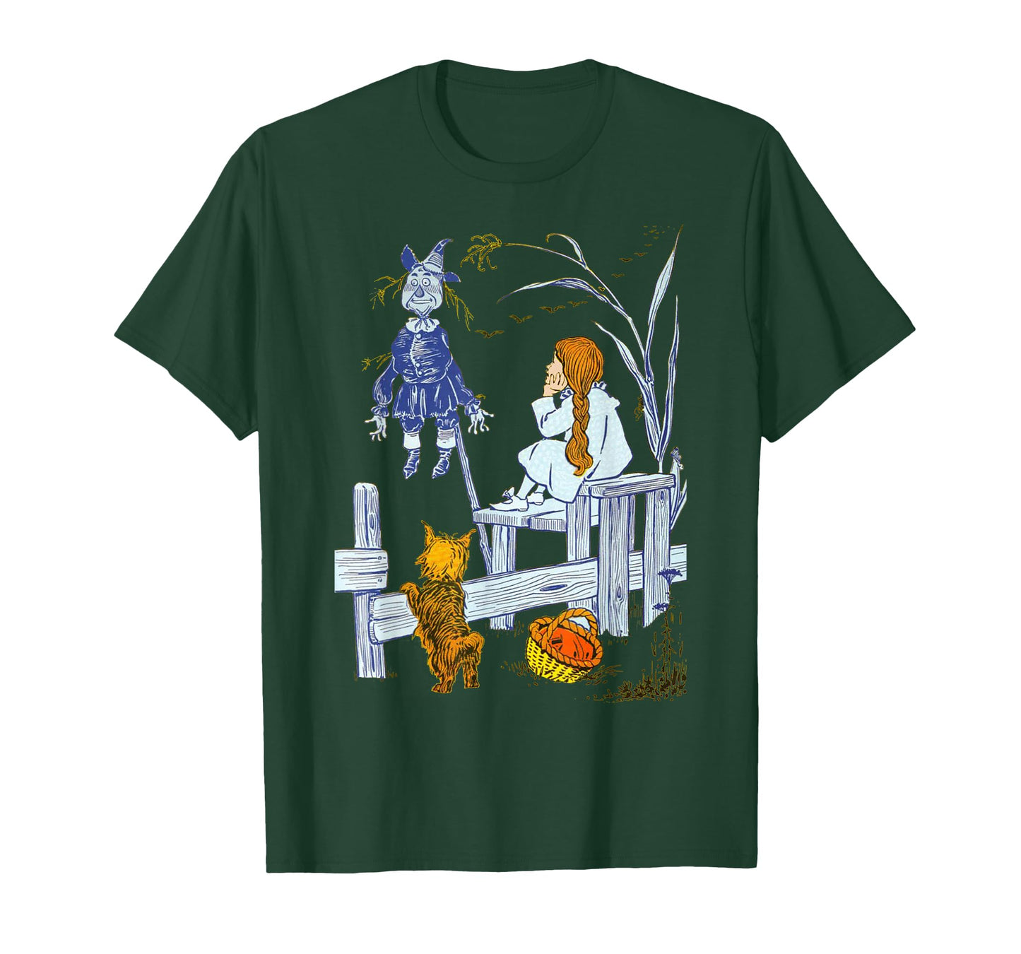 Land of Oz Gifts Classic Scarecrow Toto Wizard of Oz Dorothy T-Shirt