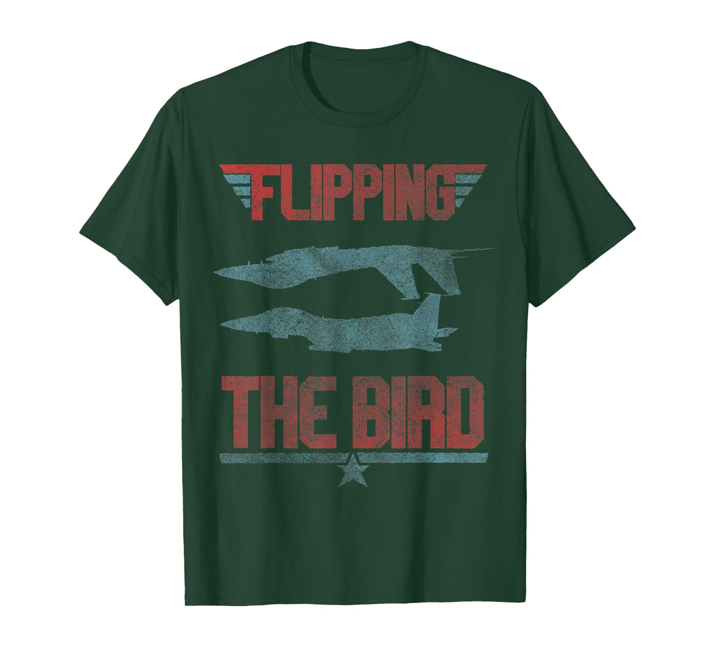 Flipping The Bird Inverted Fighter Jet Aviation Funny T-Shirt