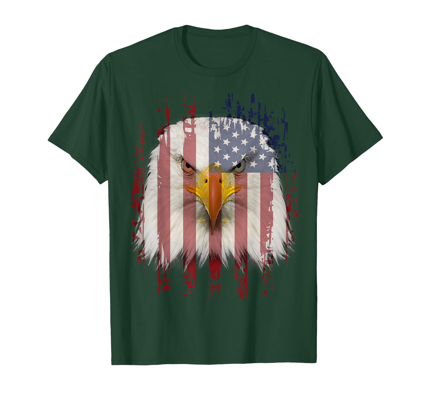 USA Eagle T-Shirt With American Flag T-Shirt