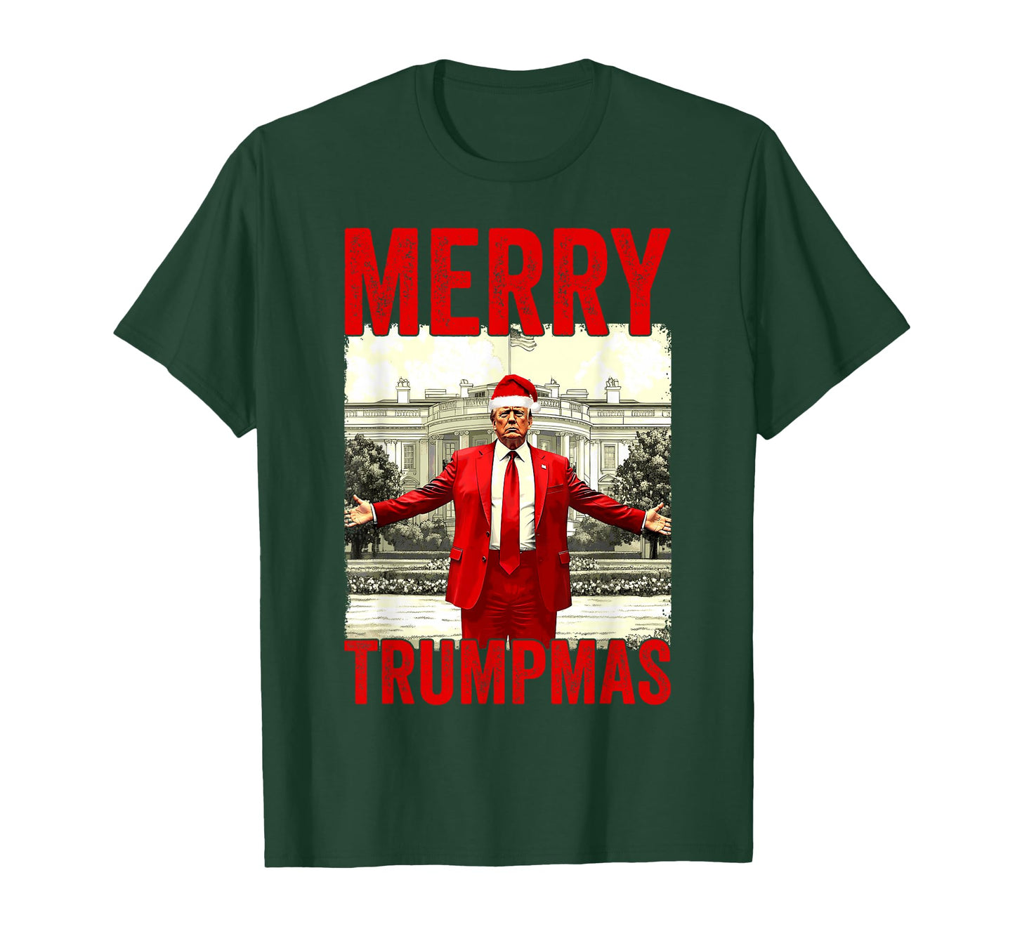 Merry Trumpmas Make Christmas Great Again Trump 2024 47th T-Shirt