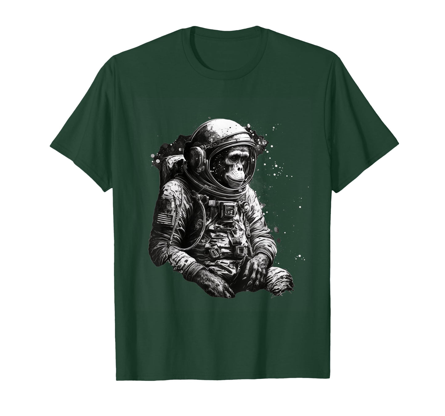 Chimpanzee Space Astronaut Travel Monkey Vintage Design T-Shirt