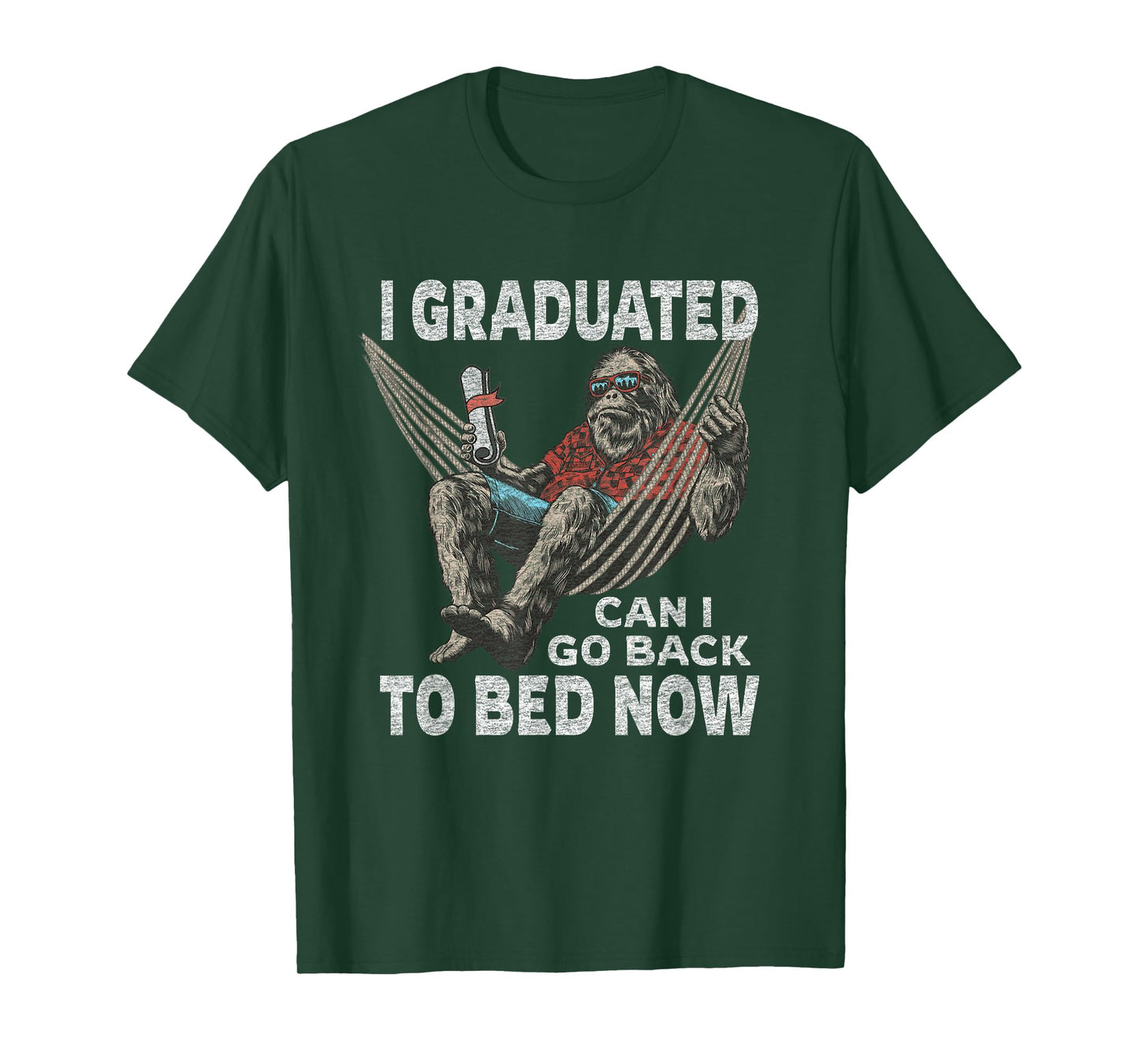 Funny Graduation | I Graduated Can I Go Back To Bed Now T-Shirt