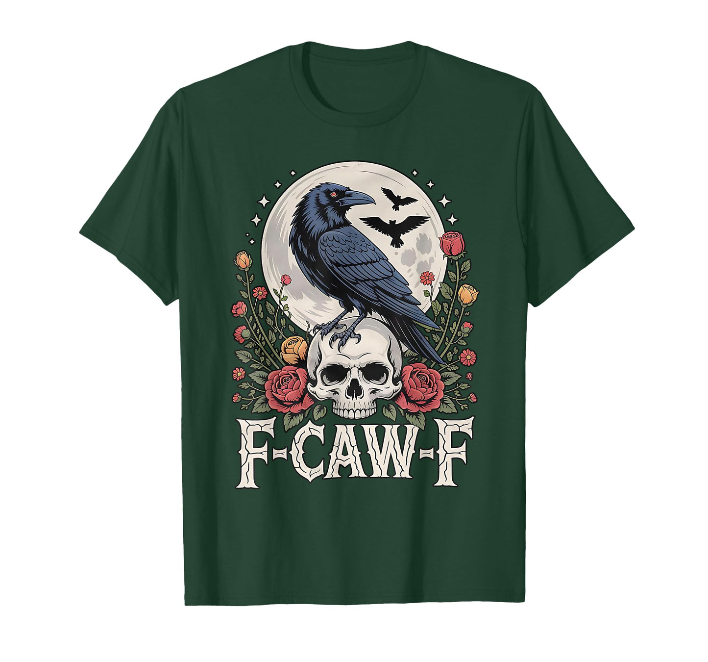 F-Caw-F Black Bird Crow Funny Crow Bird Cawing Grunge T-Shirt