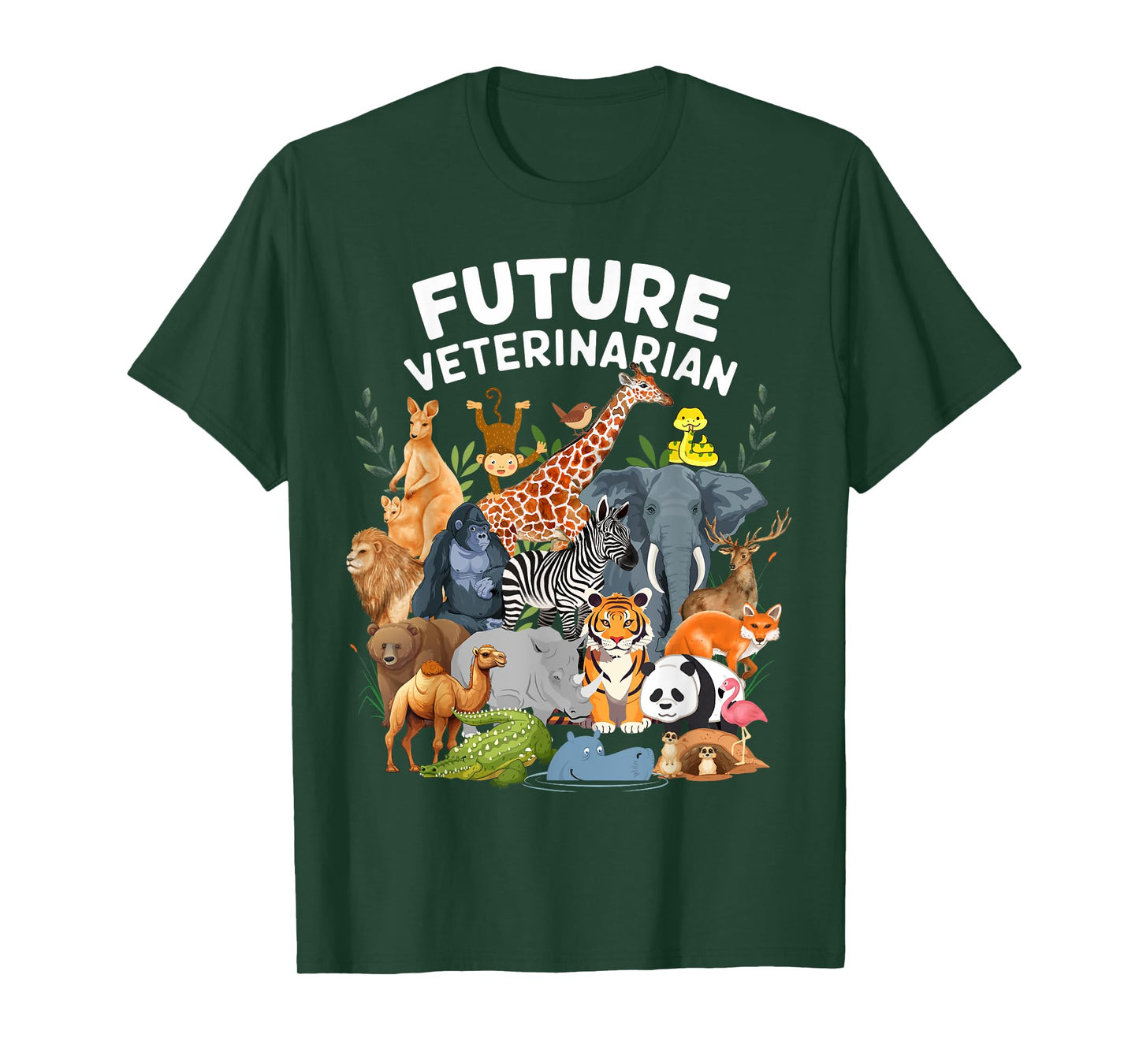 Men Women Kids Future Veterinarian Wildlife Animals Lovers T-Shirt