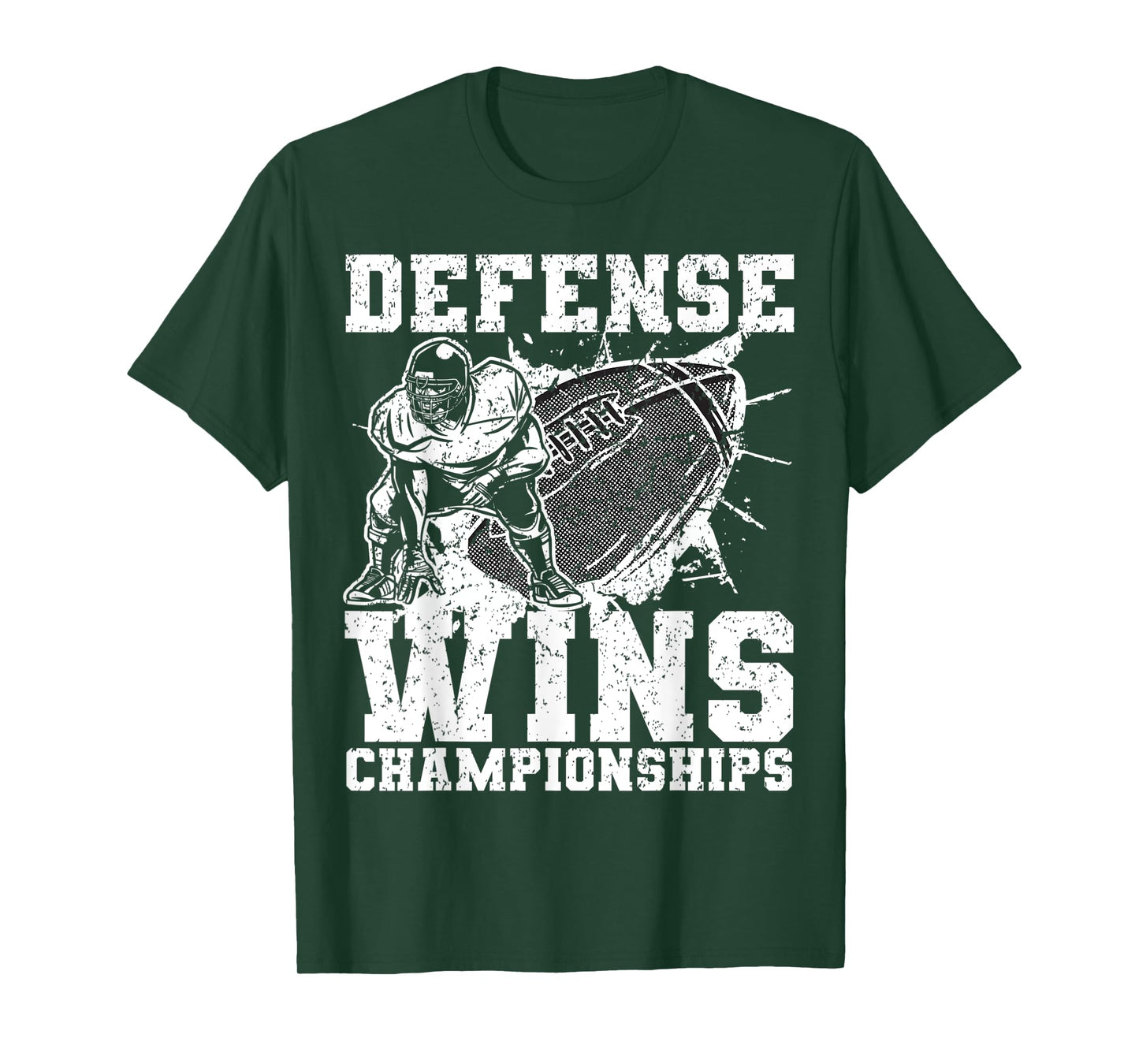 Defense wins Championships | Football Defence Lineman T-Shirt