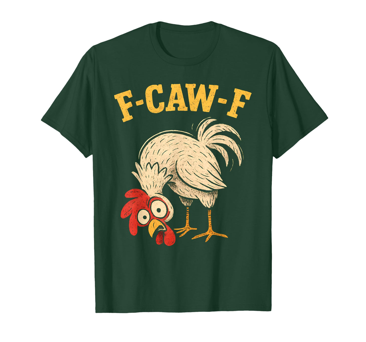 F Caw F Rooster Funny fcawf Chicken Farm Bird Fawk Off Women T-Shirt