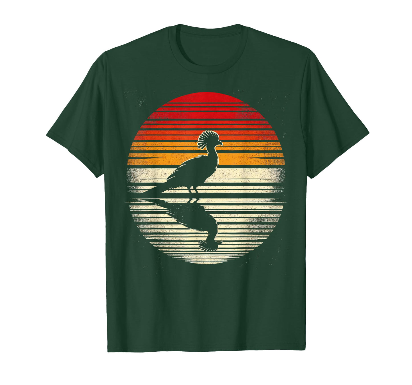 Turaco Bird Sunset Retro Style Safari Vintage 70s T-Shirt