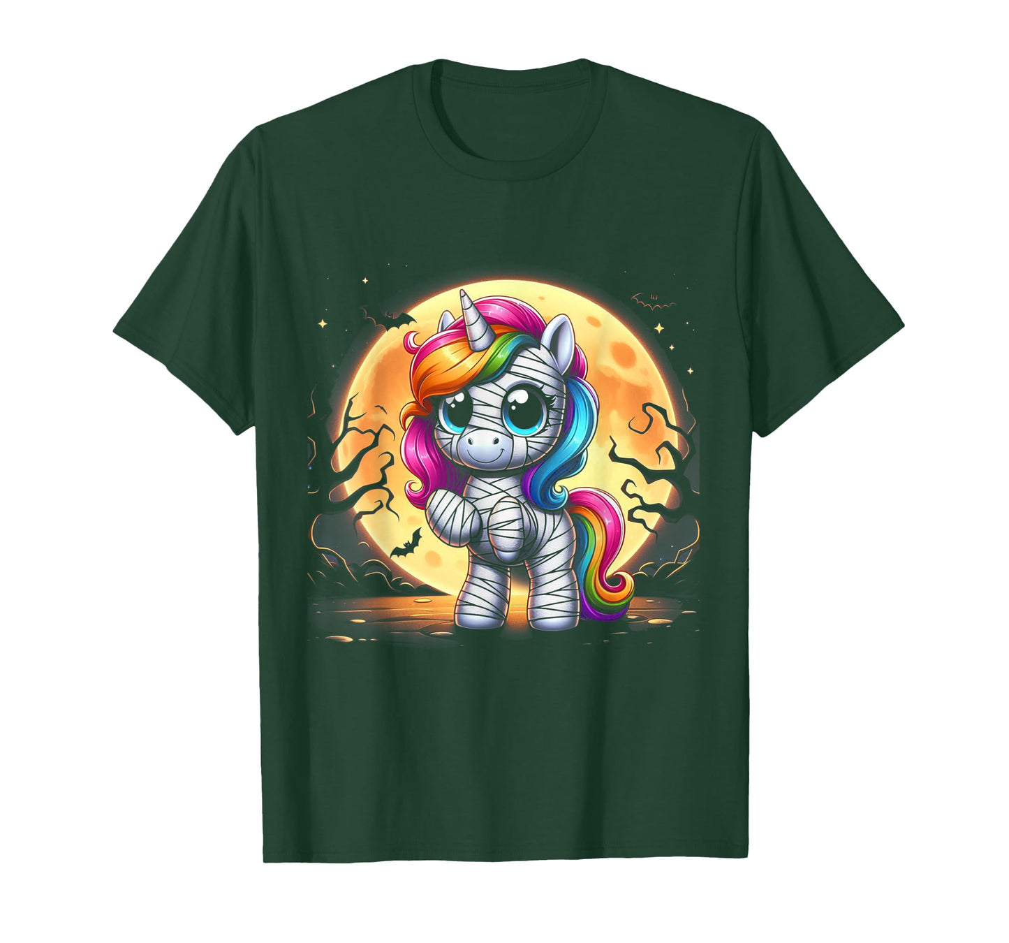 Mummy Unicorn Halloween Shirt Girls Unicorn Halloween T-Shirt