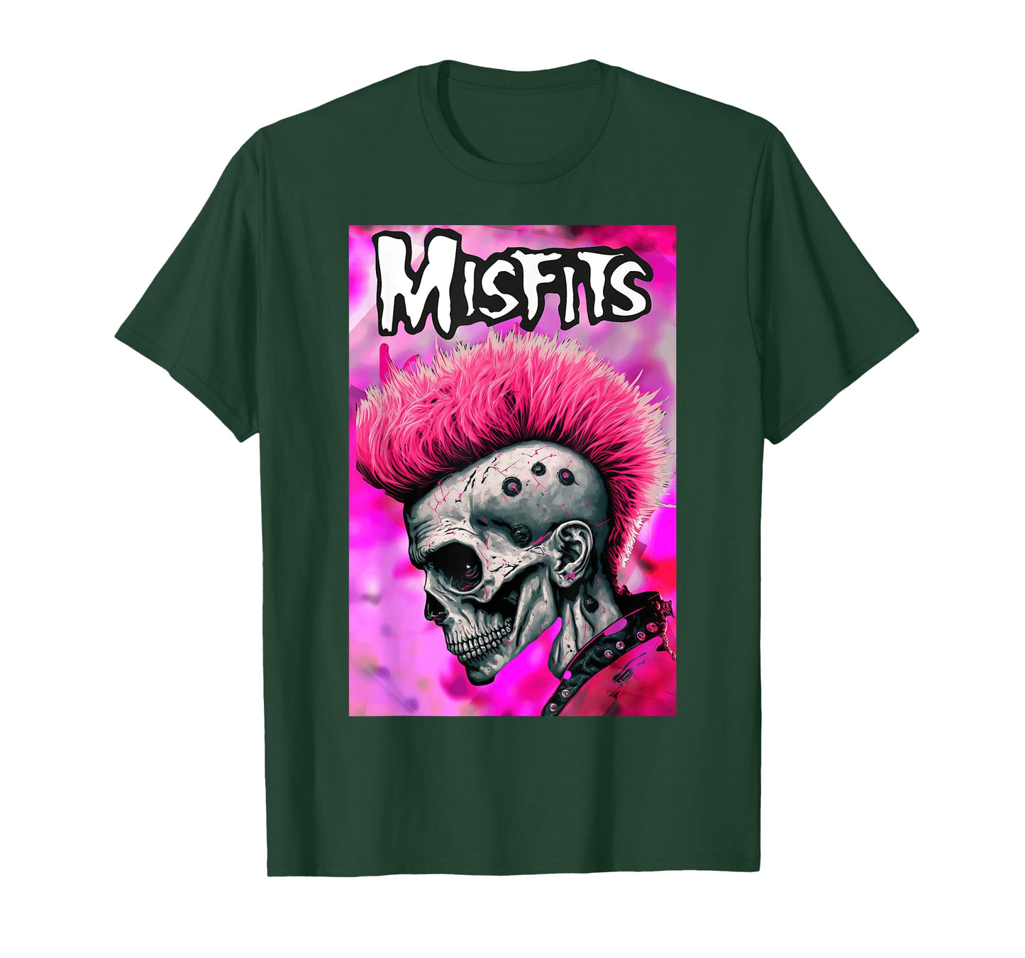 Pink Misfits Skull Fan Art T-Shirt