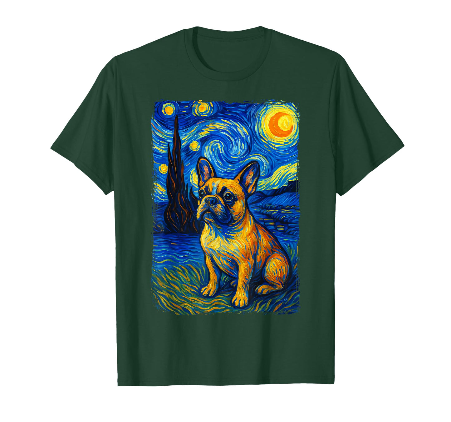 French Bulldog Starry Night T-Shirt