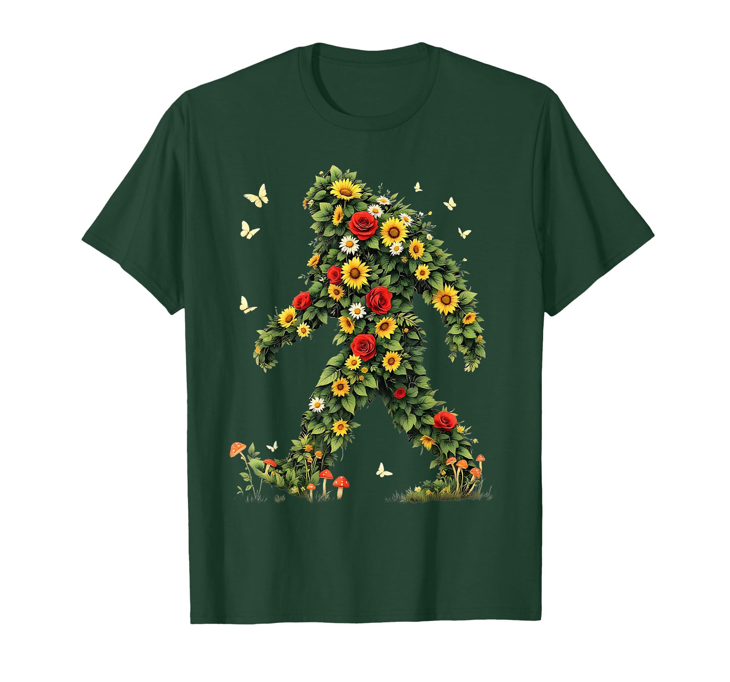 Bigfoot Aesthetic Art Nature Fairycore Sasquatch T-Shirt