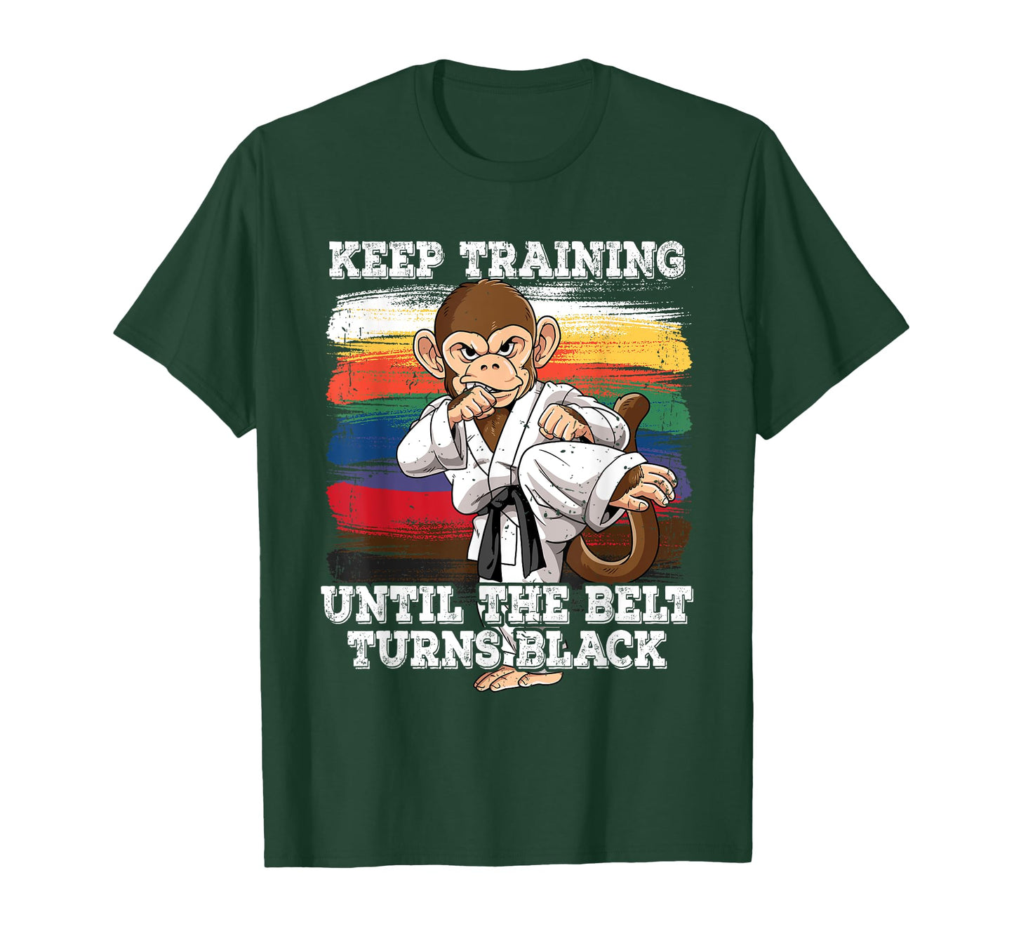 Karate Keep Training Until The Belt Turns Black T-Shirt