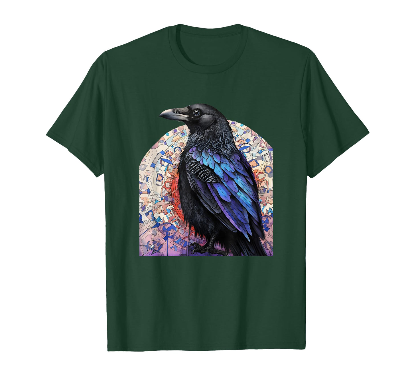 Crow and Raven Bird Lovers Mandala Style Design For Birders T-Shirt