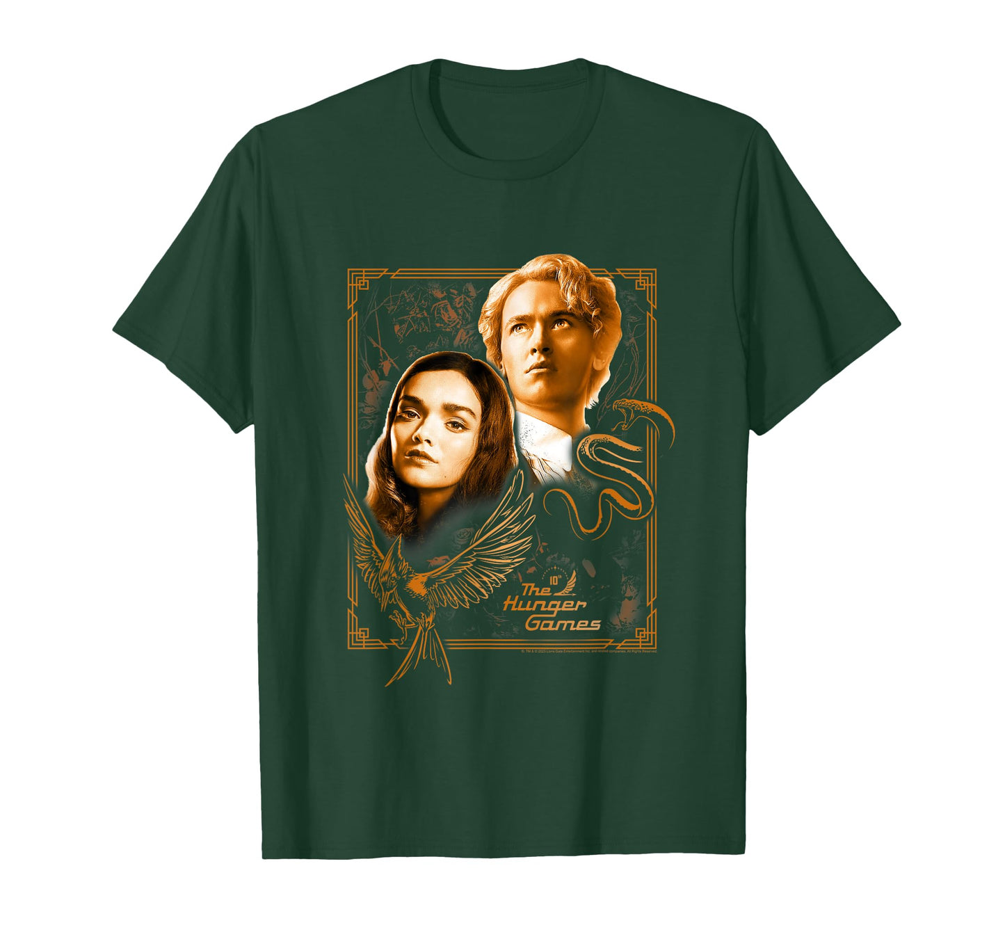 The Ballad of Songbirds and Snakes Framed Lucy Gray & Snow T-Shirt