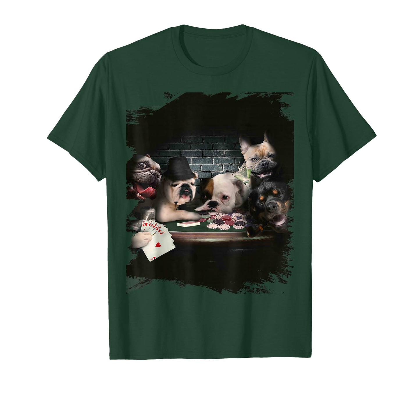 Fun Playing Cards for Dogs and Dogs Poker Player T-Shirt