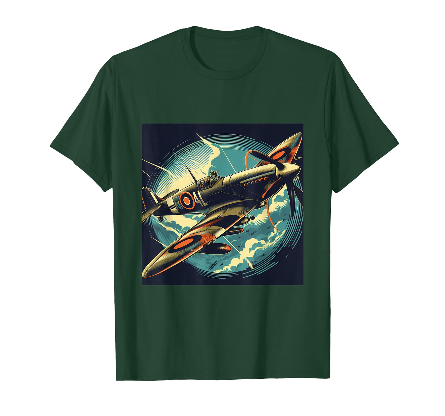 Spitfire Iconic WW2 Airplane Warbird T-Shirt