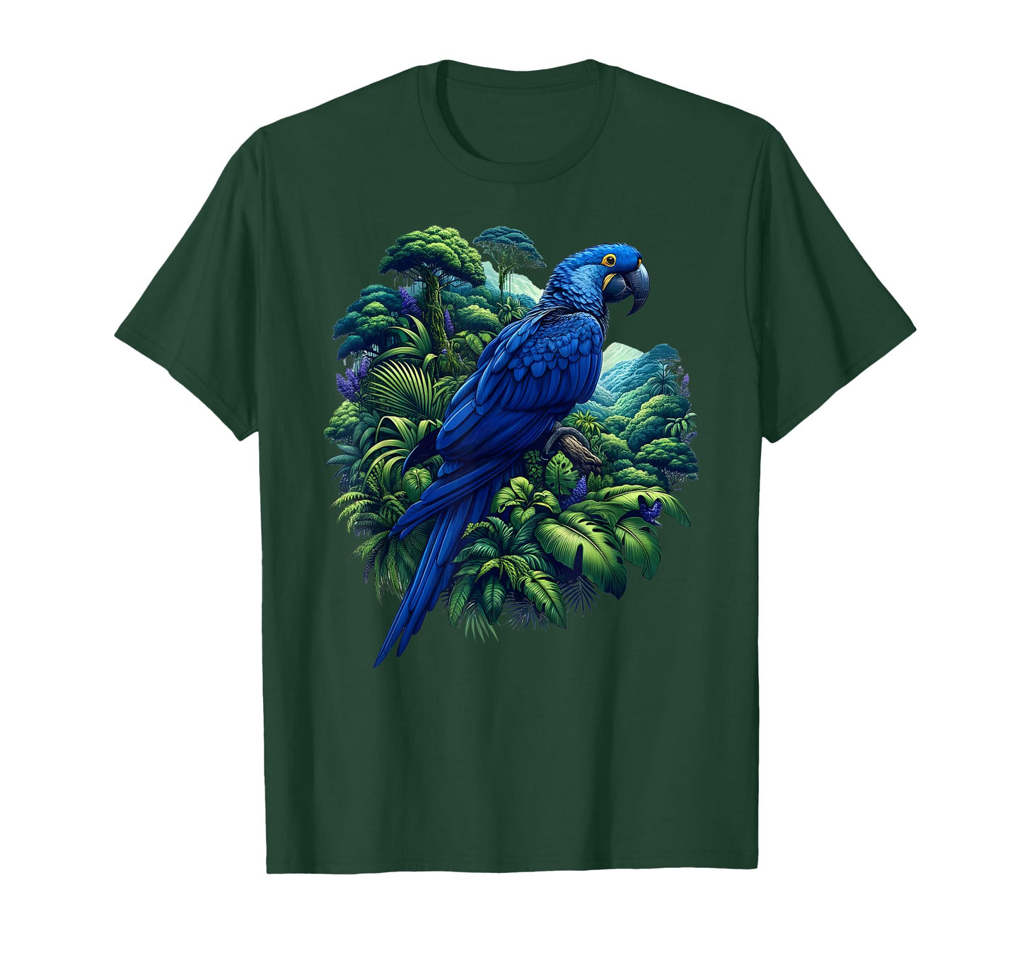 Hyacinth Macaw Parrot Lover Rainforest Bird Owner Jungle T-Shirt