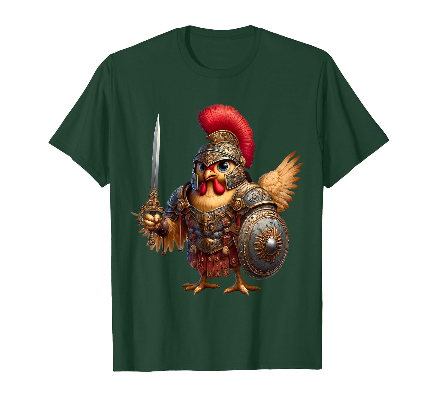 Chicken Gladiator Ancient Rome SPQR Men Women Kids T-Shirt