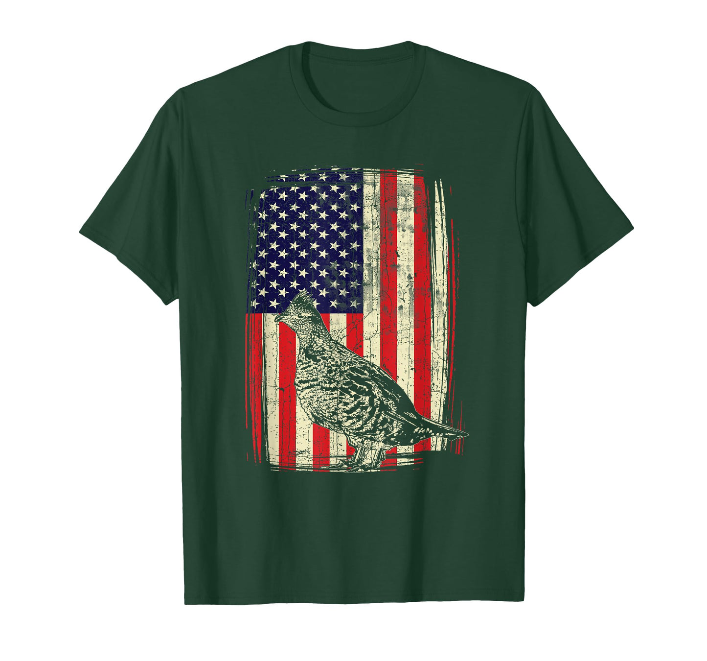 American Ruffed Grouse Bird Hunting Gift Bird Watch Hunter T-Shirt