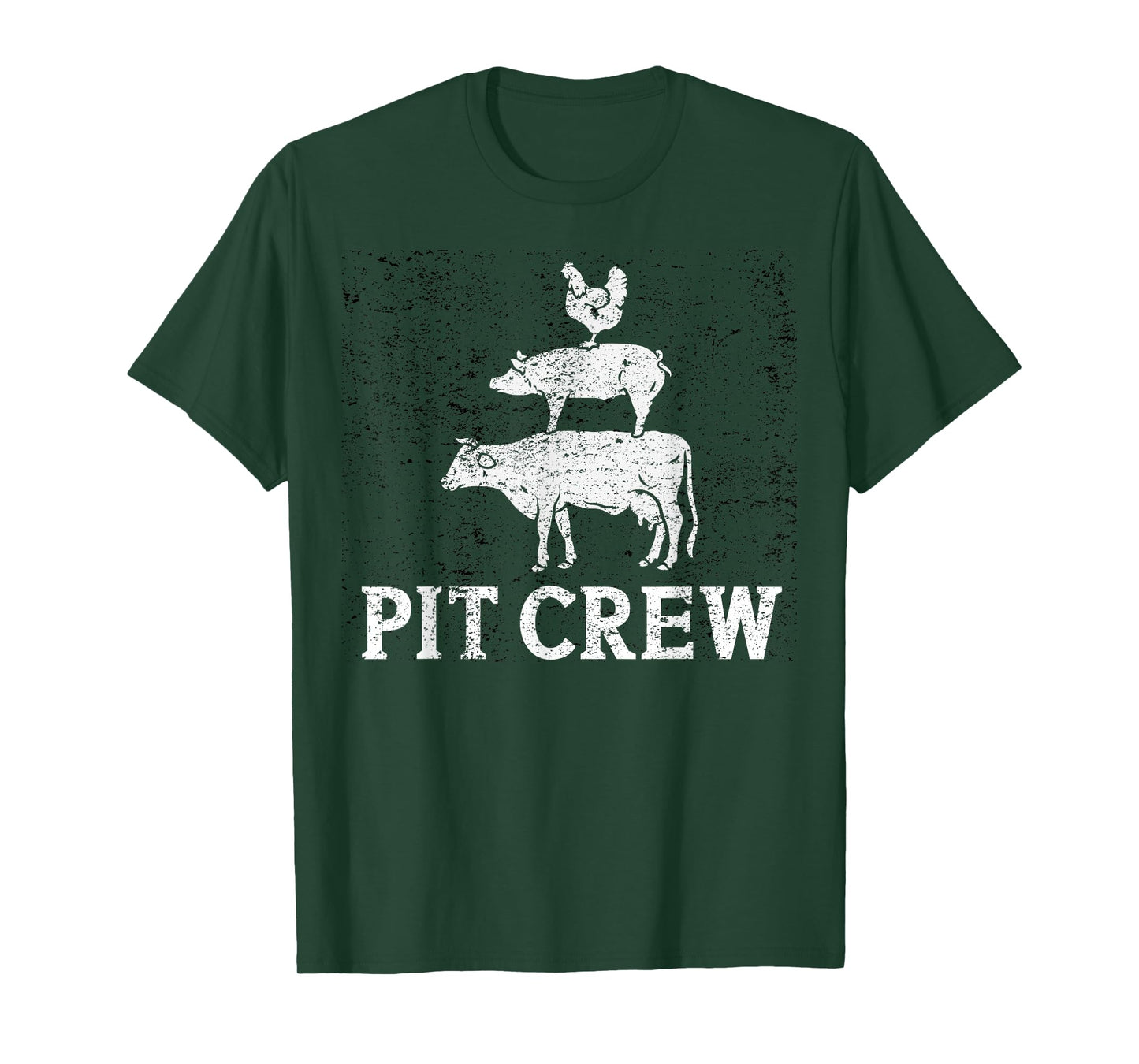 Funny Pit Crew BBQ Grilling Smoking Chicken Pork Beef T-Shirt