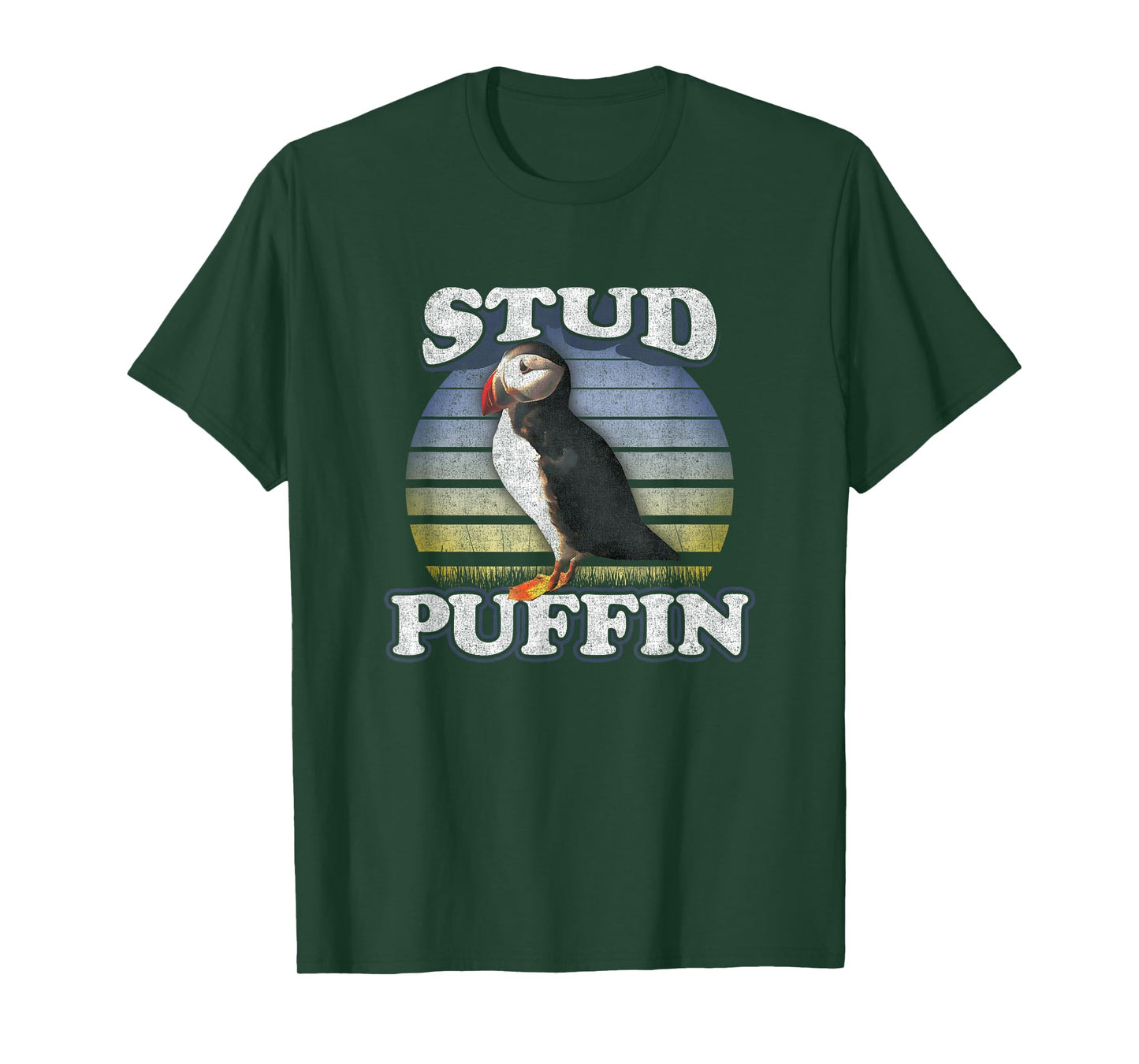 Funny Stud Muffin Vintage Retro Style Stud Puffin T-Shirt