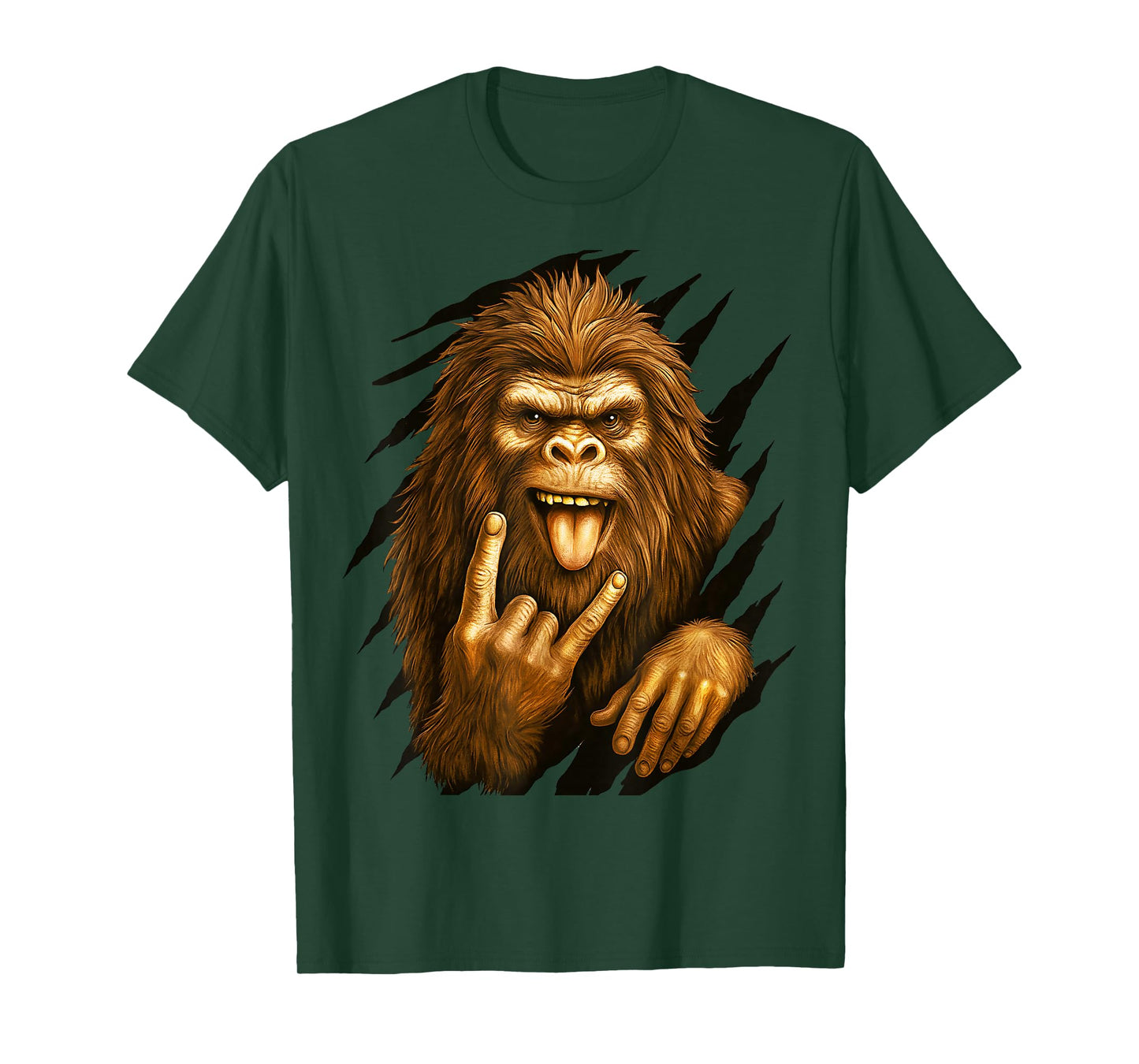 Bigfoot Sasquatch Hand Sign Skirt, Men and Women T-Shirt