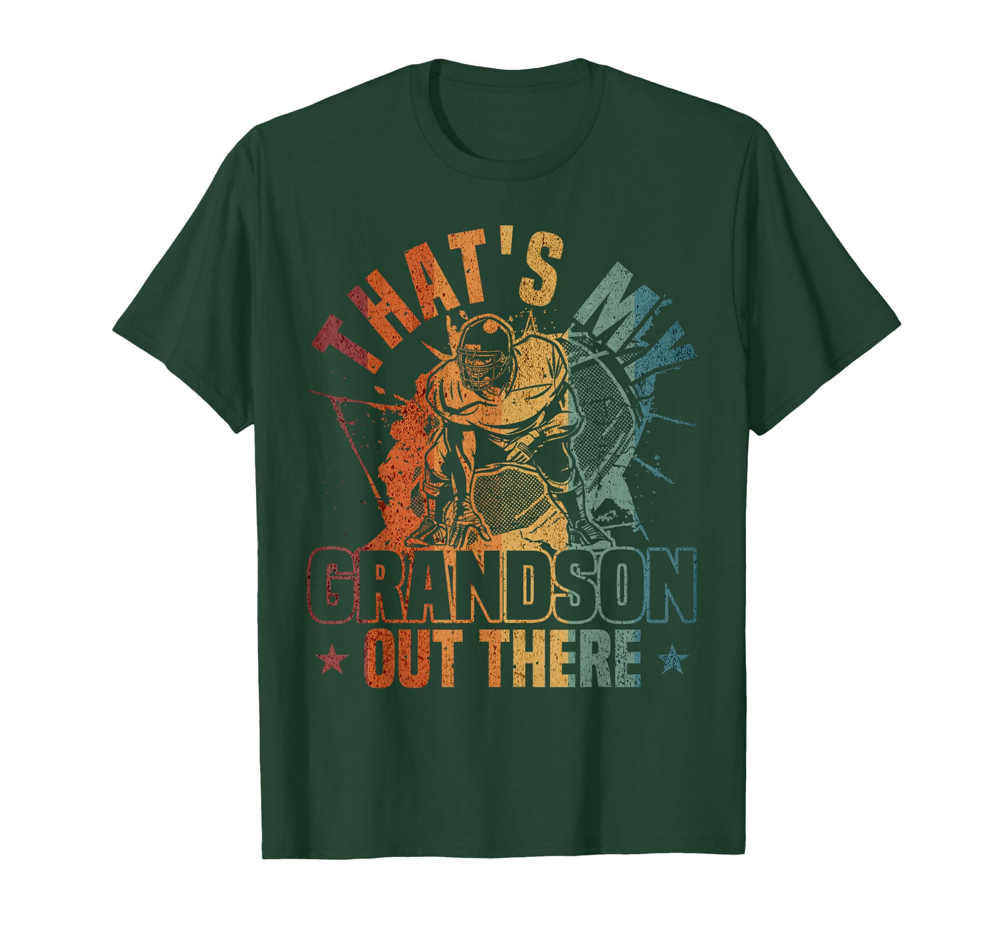 That's My Grandson Out There Football Player T-Shirt