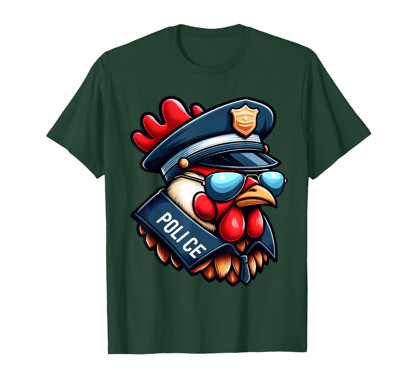 Chicken Policeman T-Shirt
